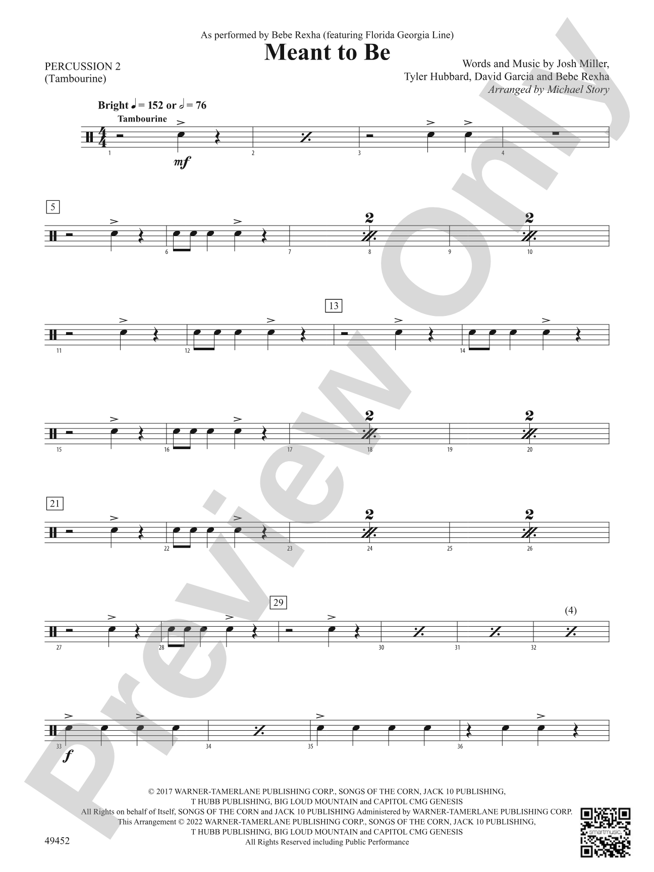 Meant To Be: 2nd Percussion