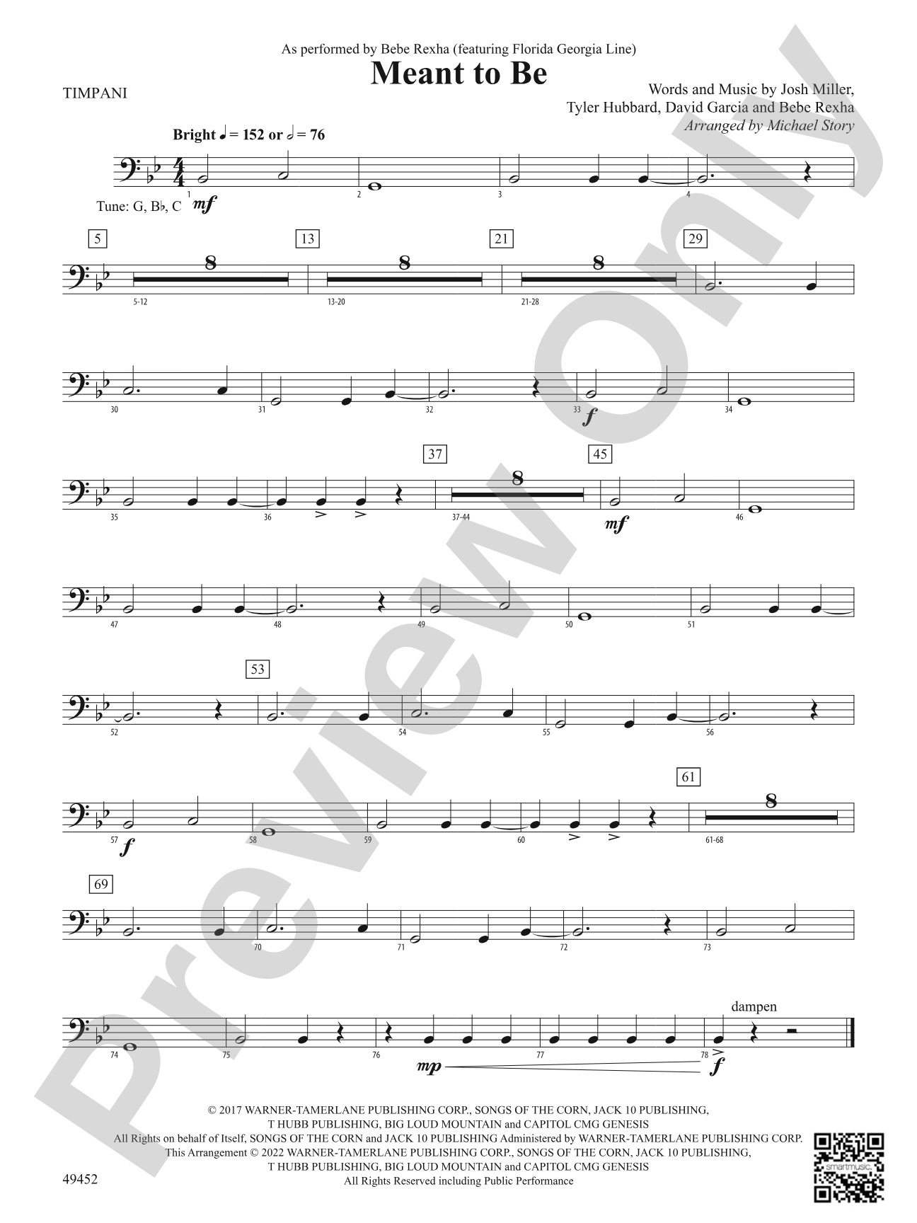 Meant To Be: Timpani