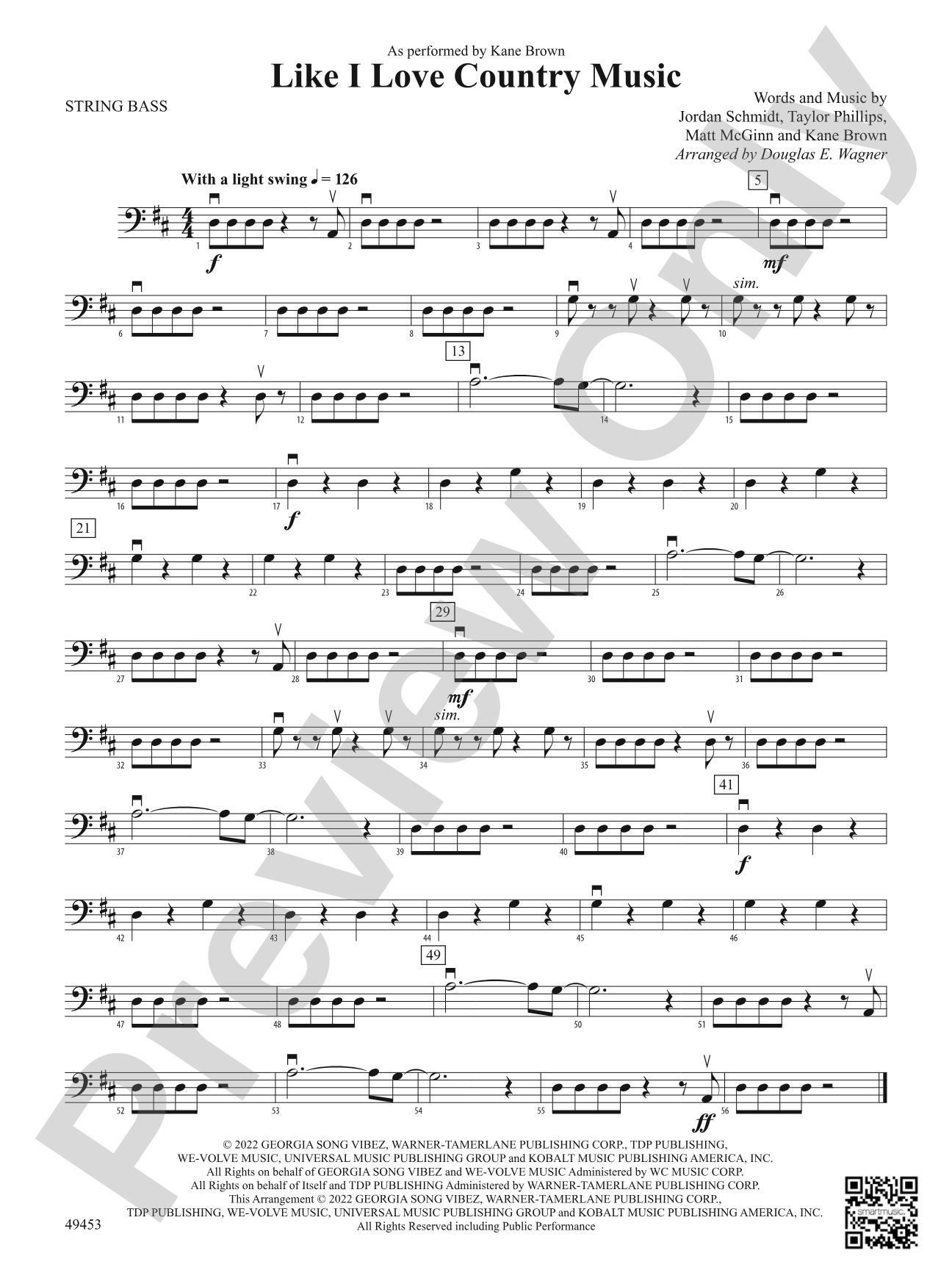 Like I Love Country Music: String Bass