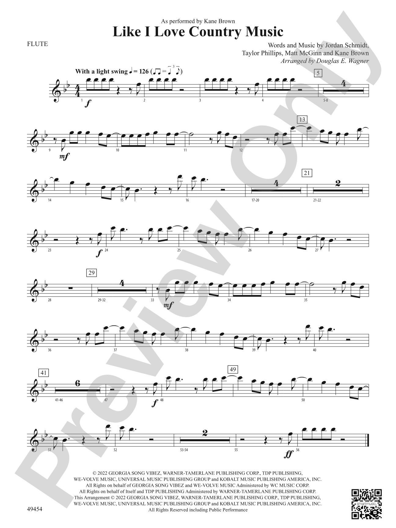 Like I Love Country Music: Flute