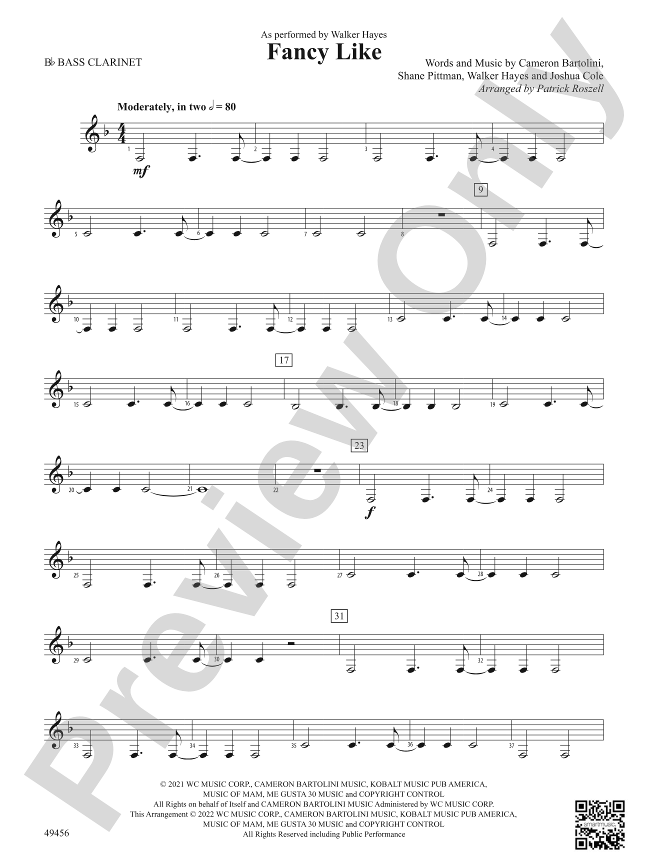 Fancy Like: B-flat Bass Clarinet