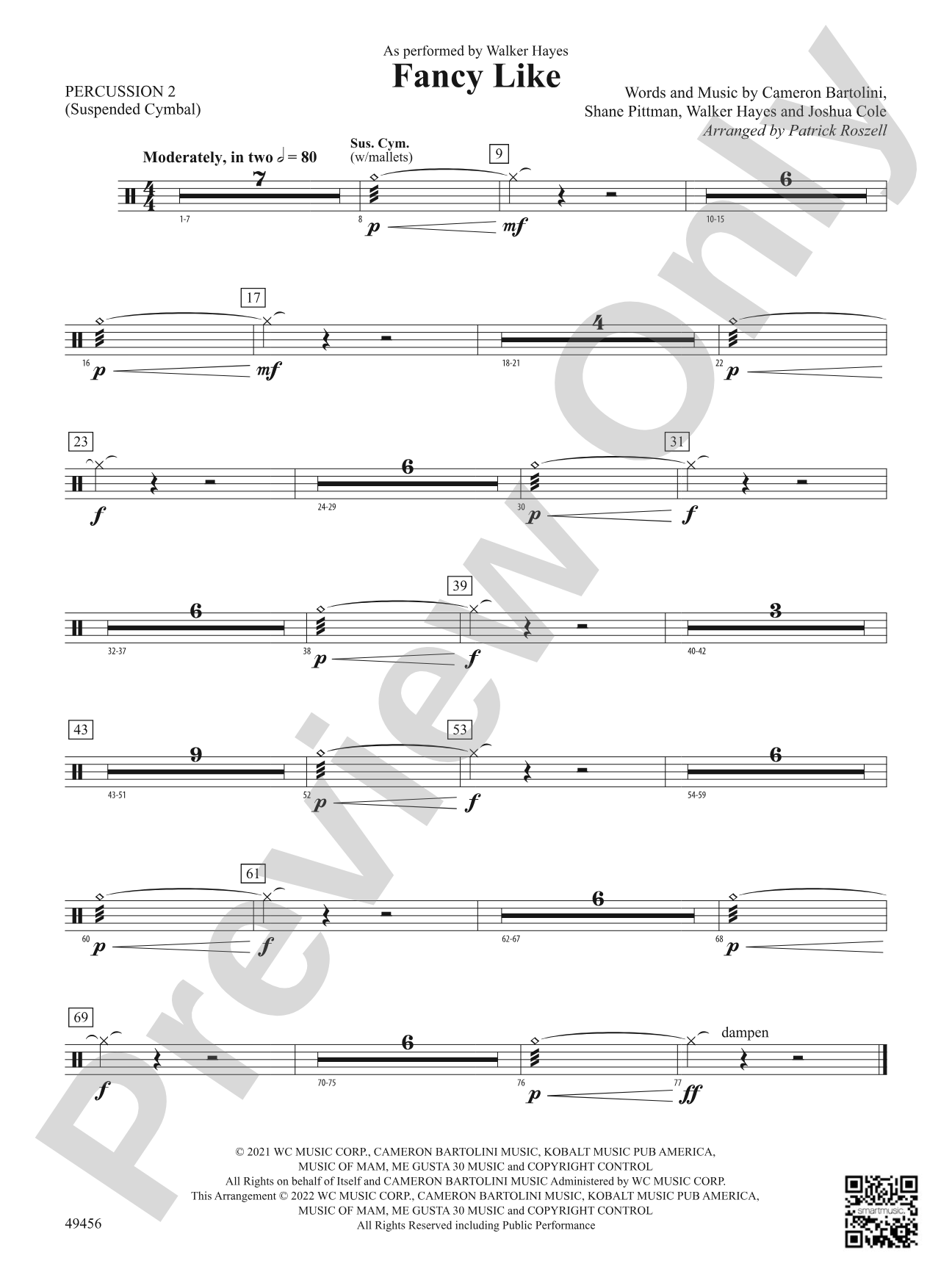 Fancy Like: 2nd Percussion