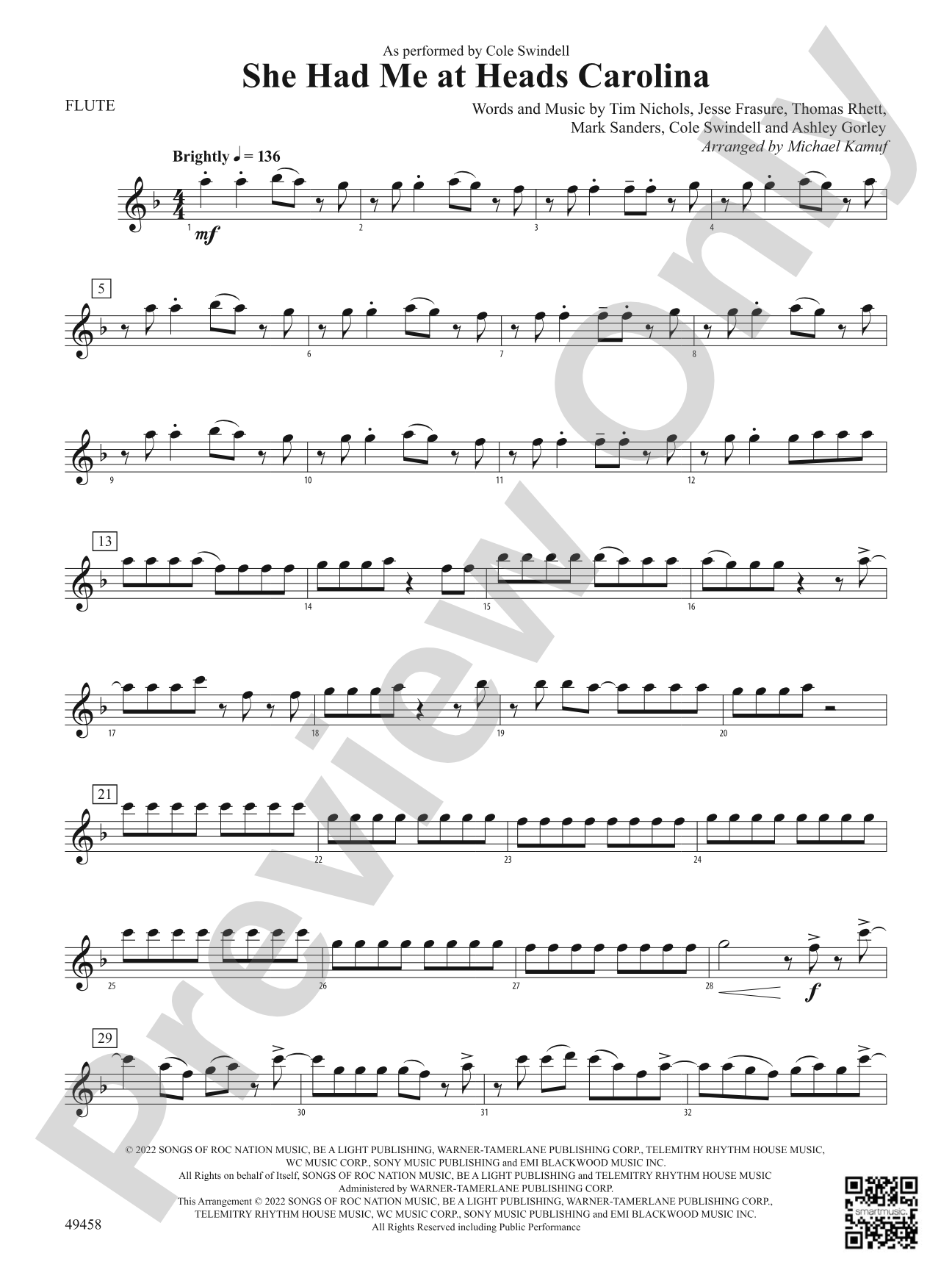 She Had Me at Heads Carolina: Flute