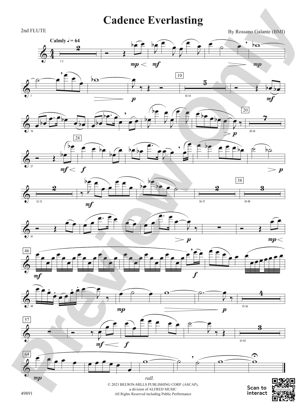 Cadence Everlasting: 2nd Flute