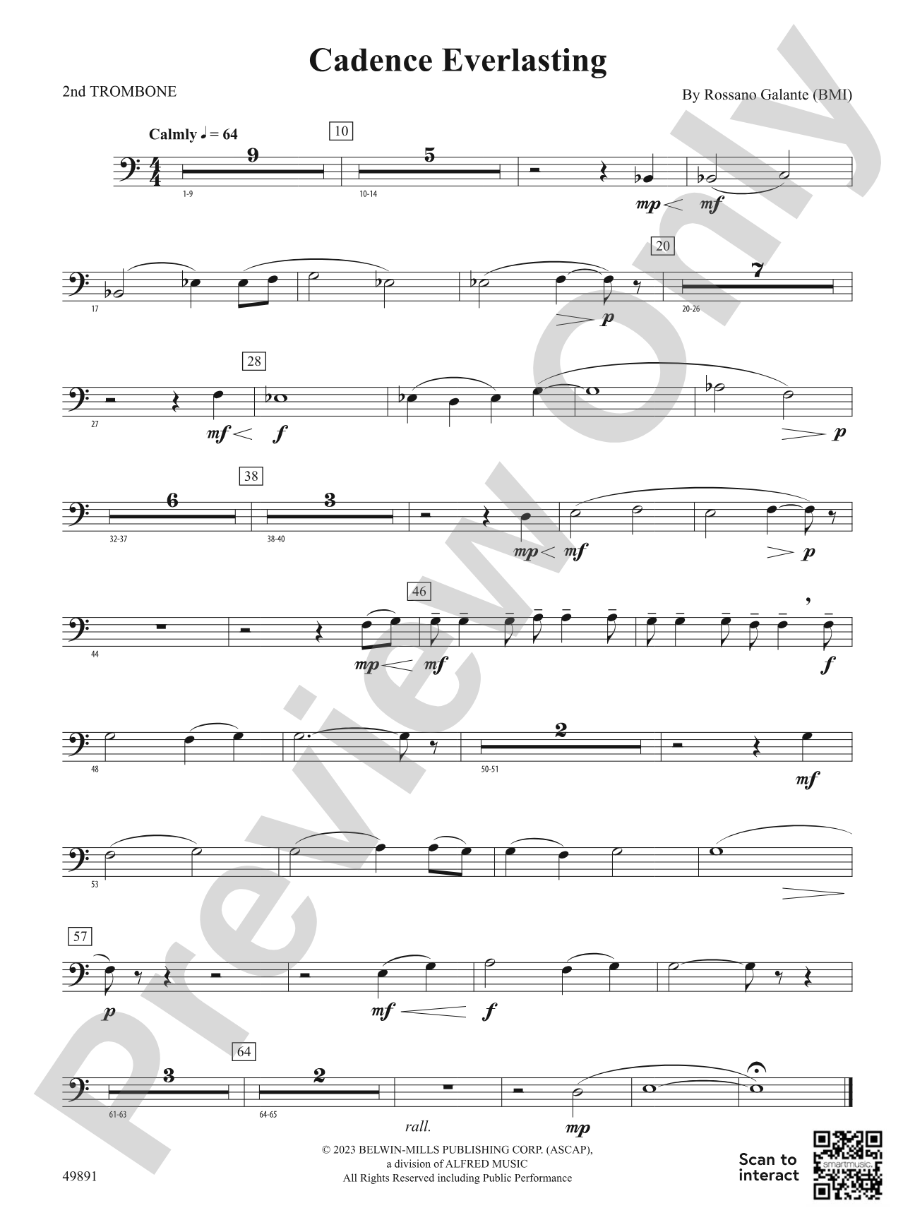 Cadence Everlasting: 2nd Trombone