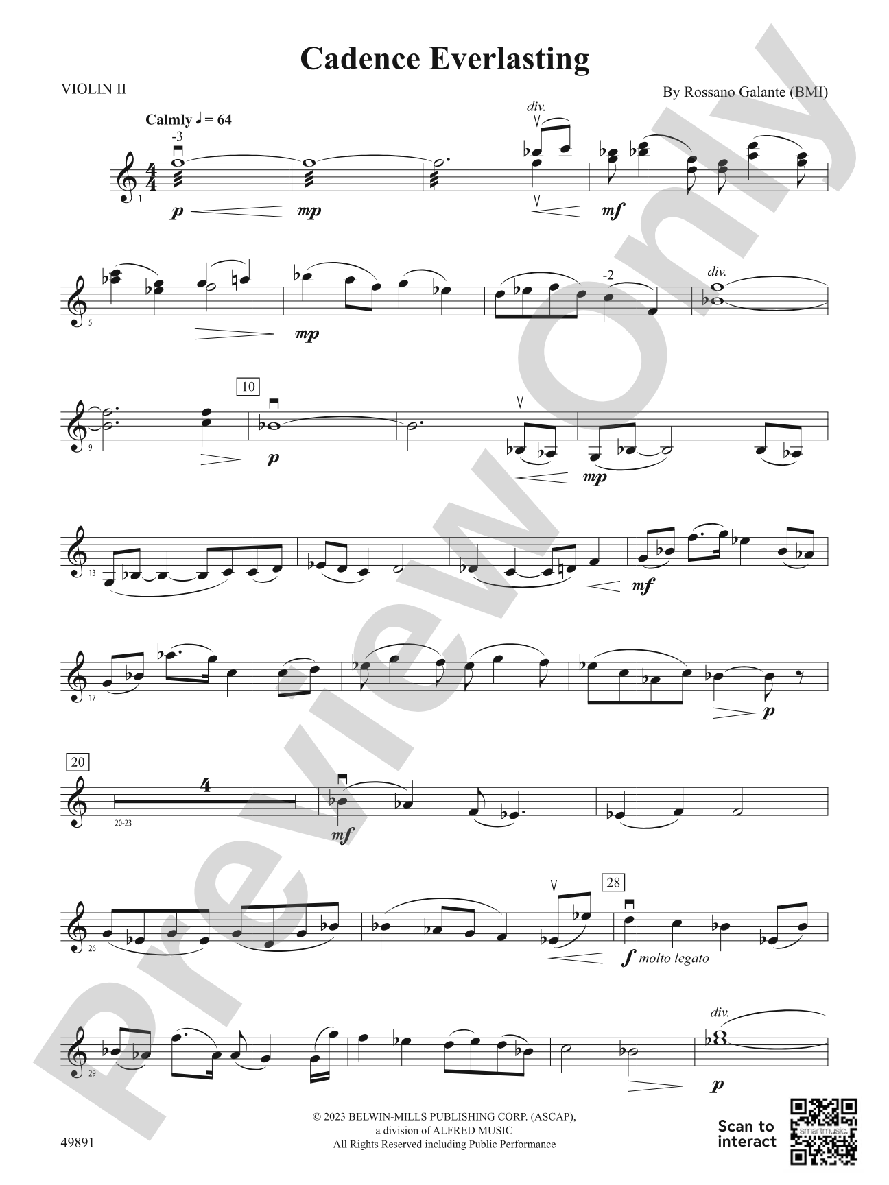 Cadence Everlasting: 2nd Violin