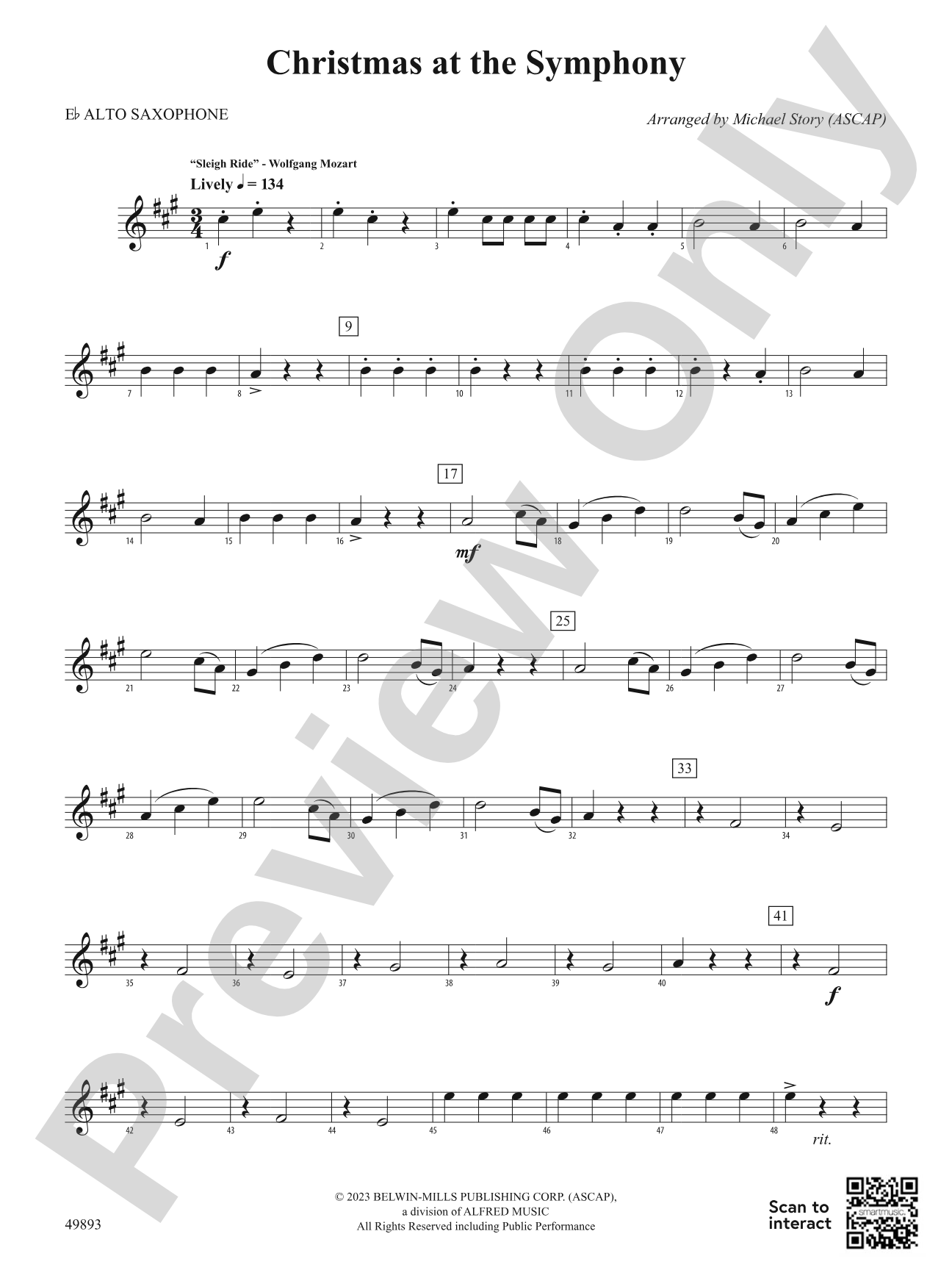 Christmas at the Symphony: E-flat Alto Saxophone