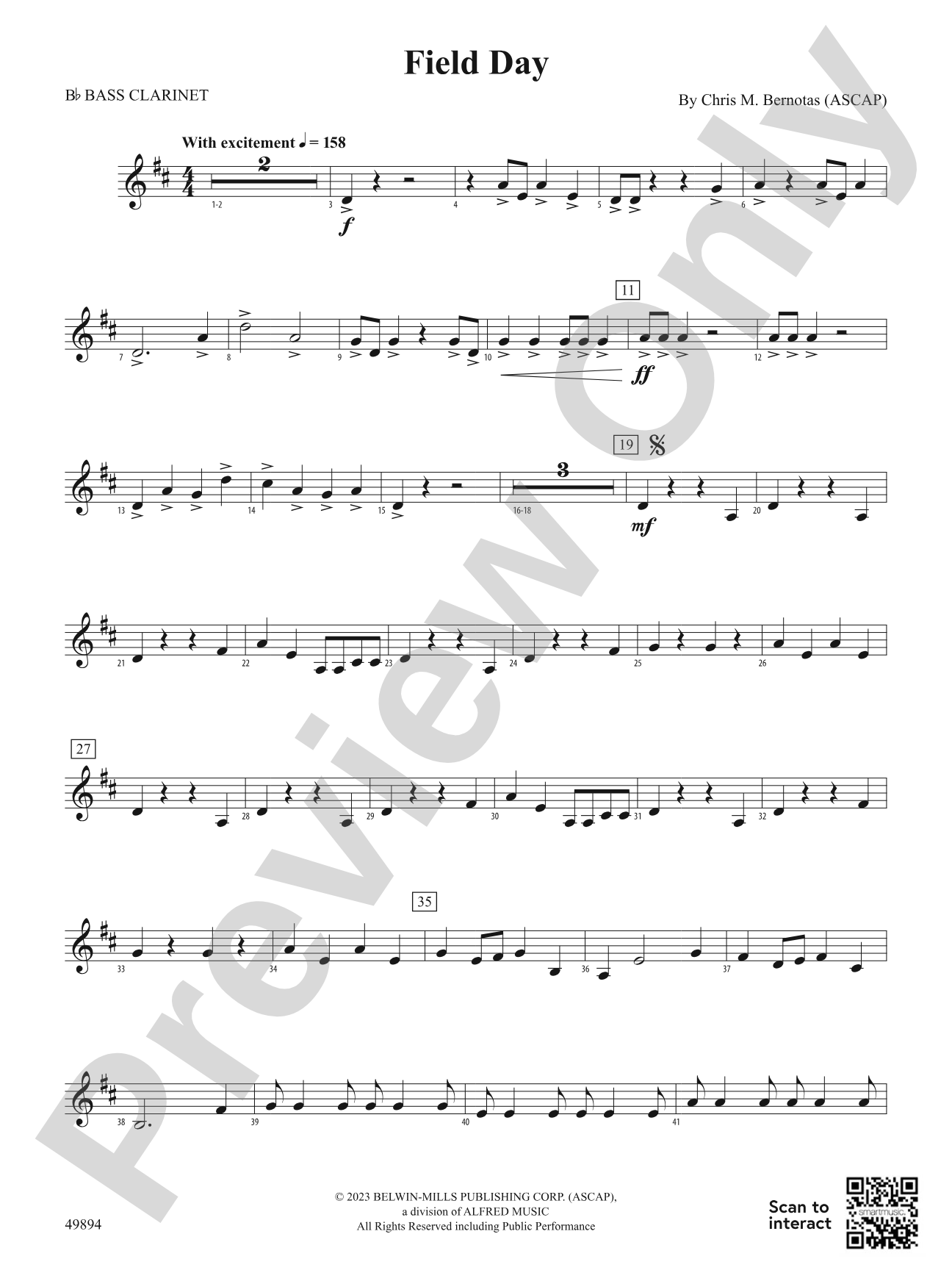 Field Day: B-flat Bass Clarinet