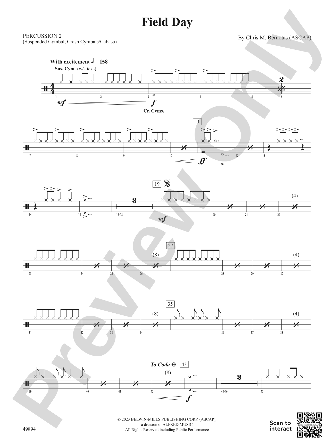 Field Day: 2nd Percussion
