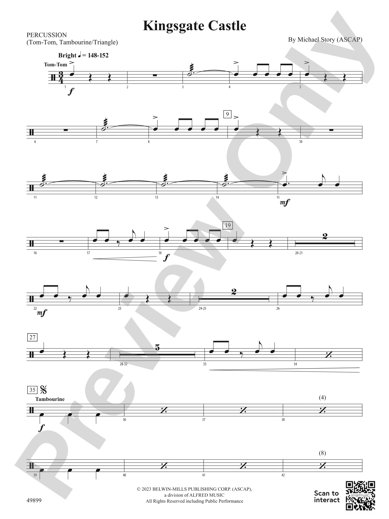 Kingsgate Castle: 1st Percussion