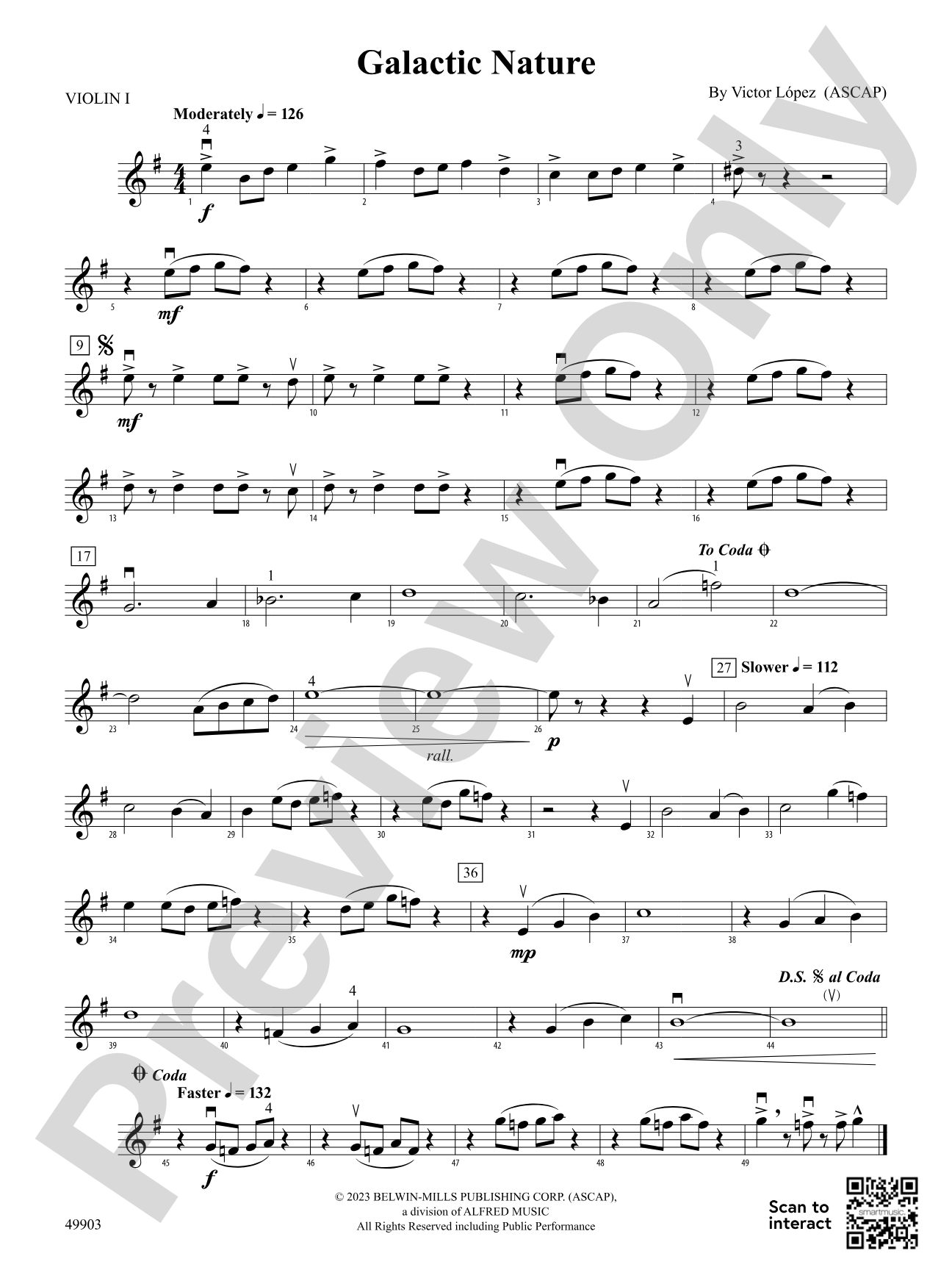 Galactic Nature: 1st Violin