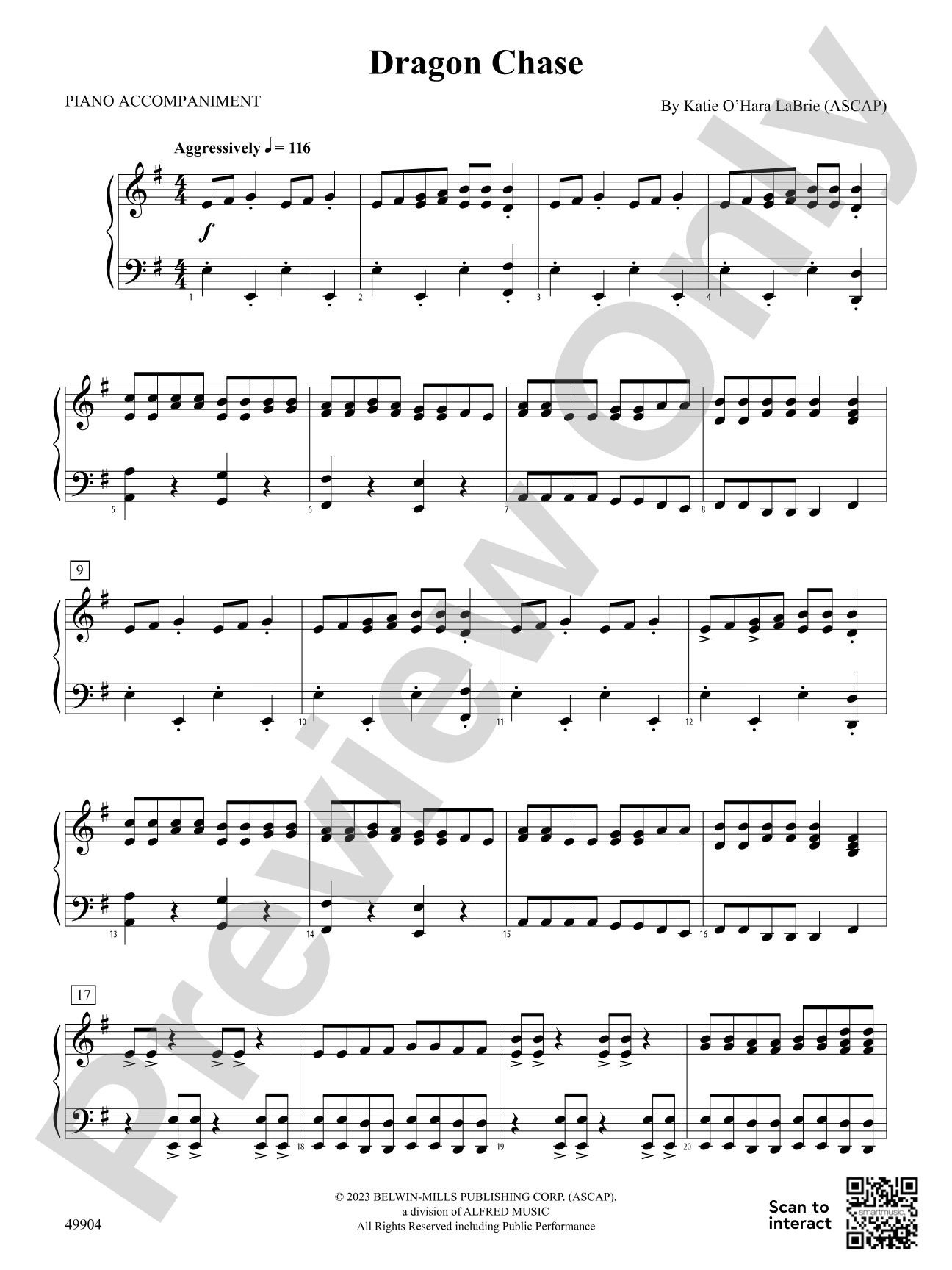 Dragon Chase: Piano Accompaniment
