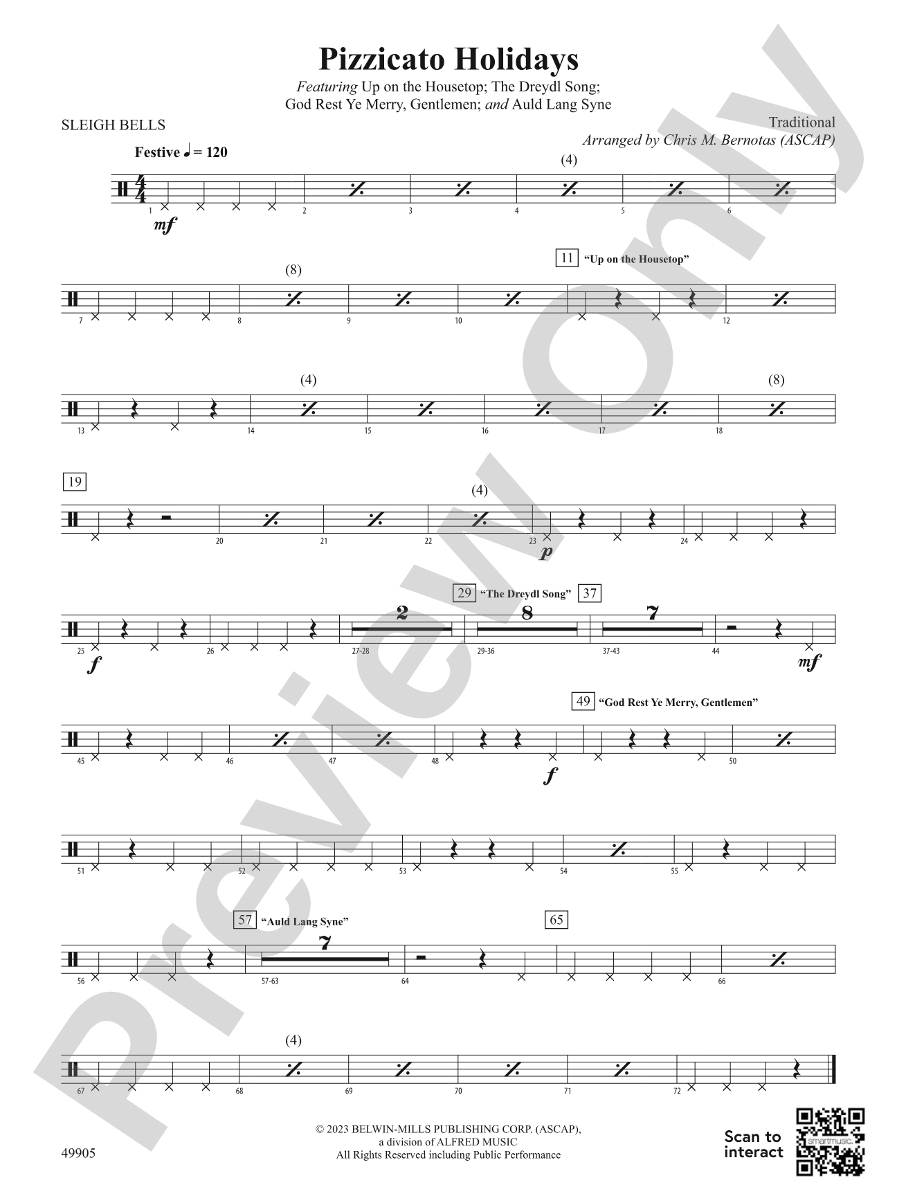 Pizzicato Holidays: 1st Percussion