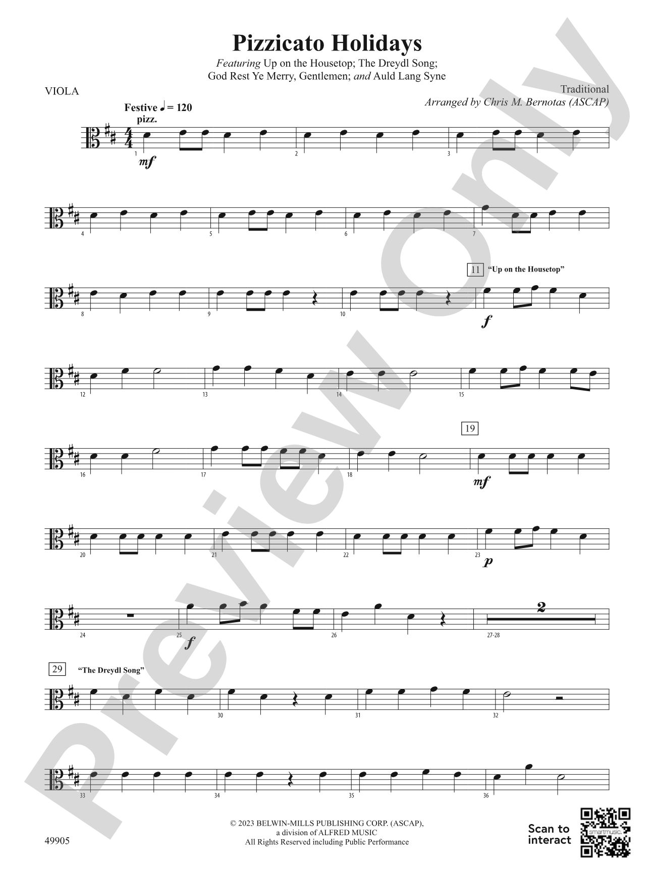 Pizzicato Holidays: Viola