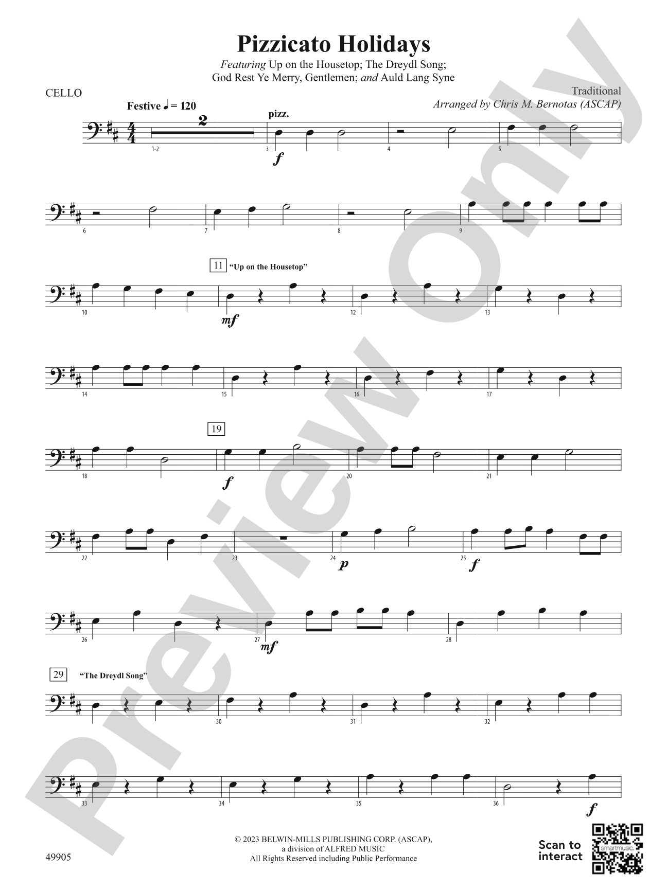 Pizzicato Holidays: Cello