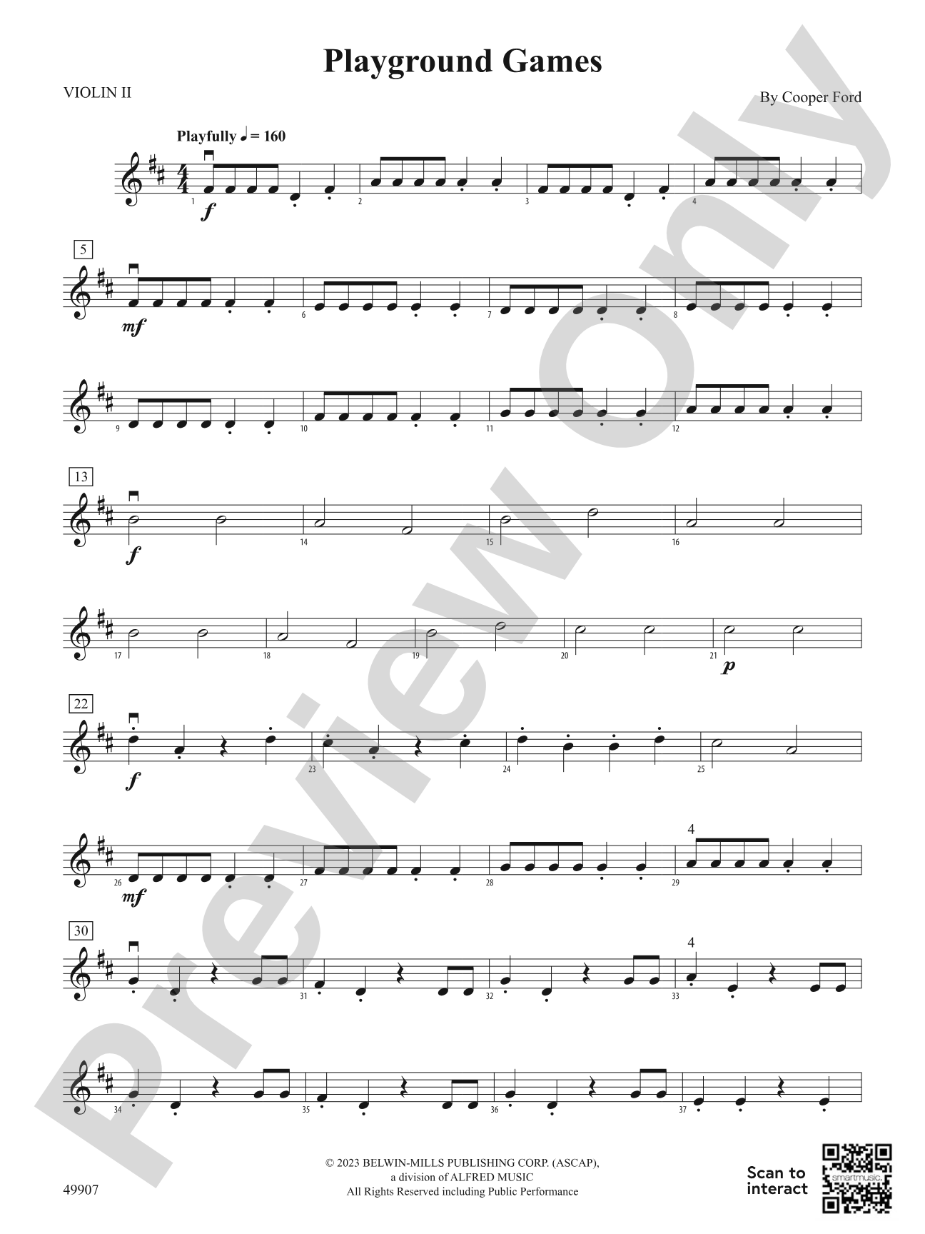 Playground Games: 2nd Violin