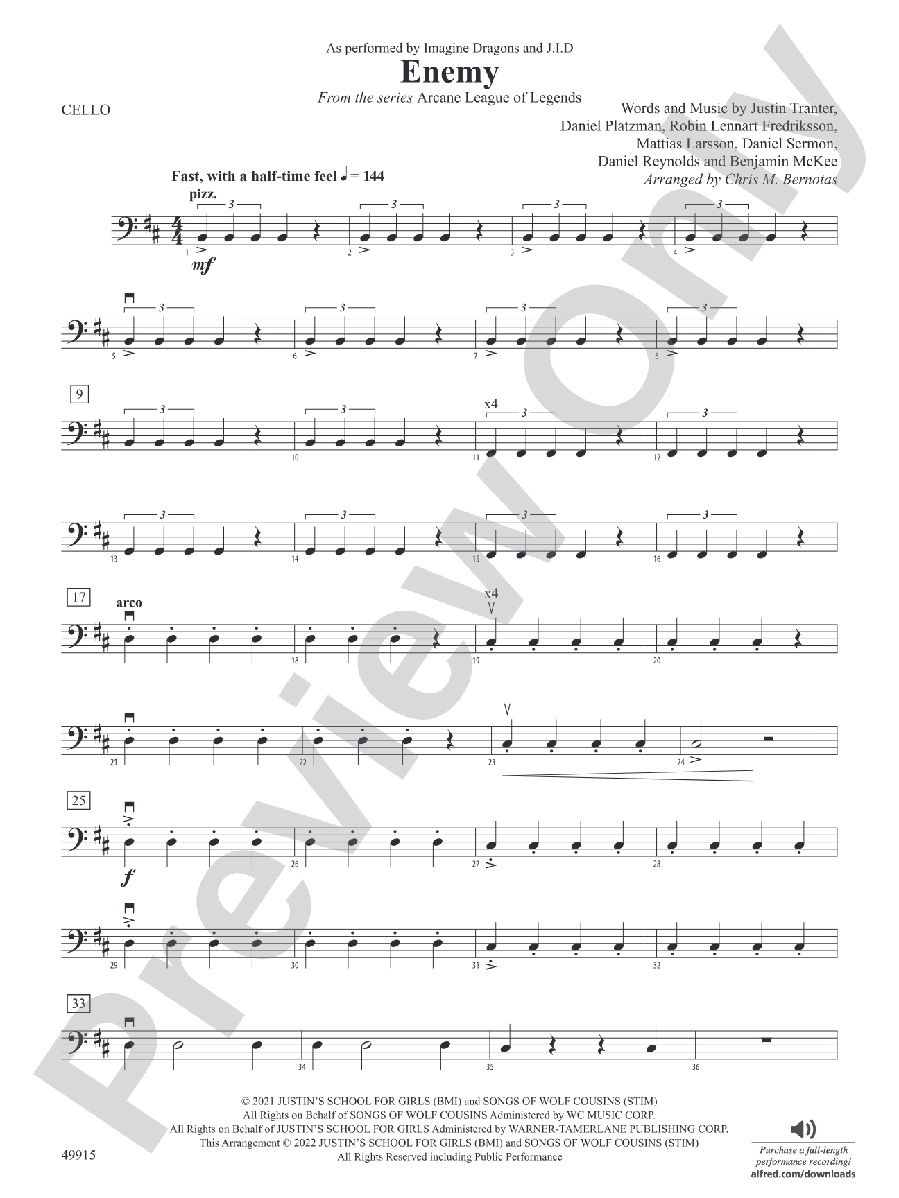 Enemy: Cello