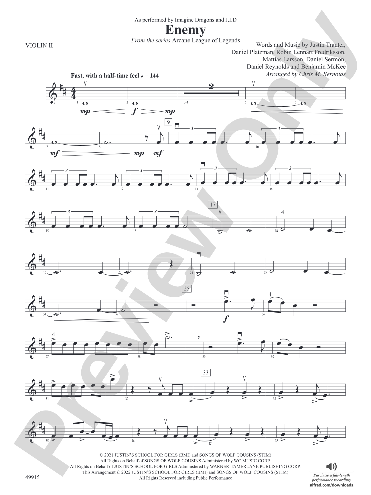 Enemy: 2nd Violin