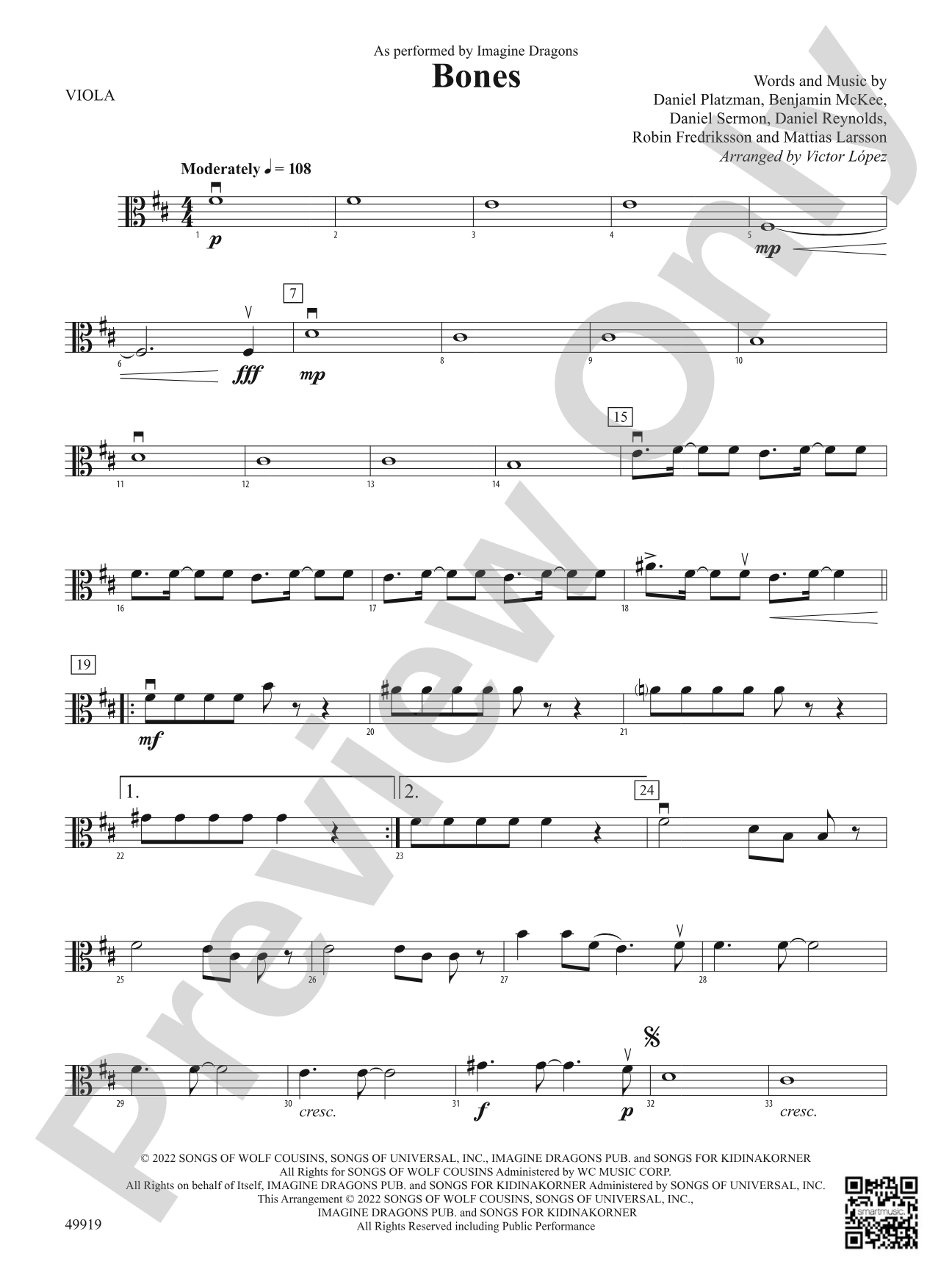 Bones: Viola