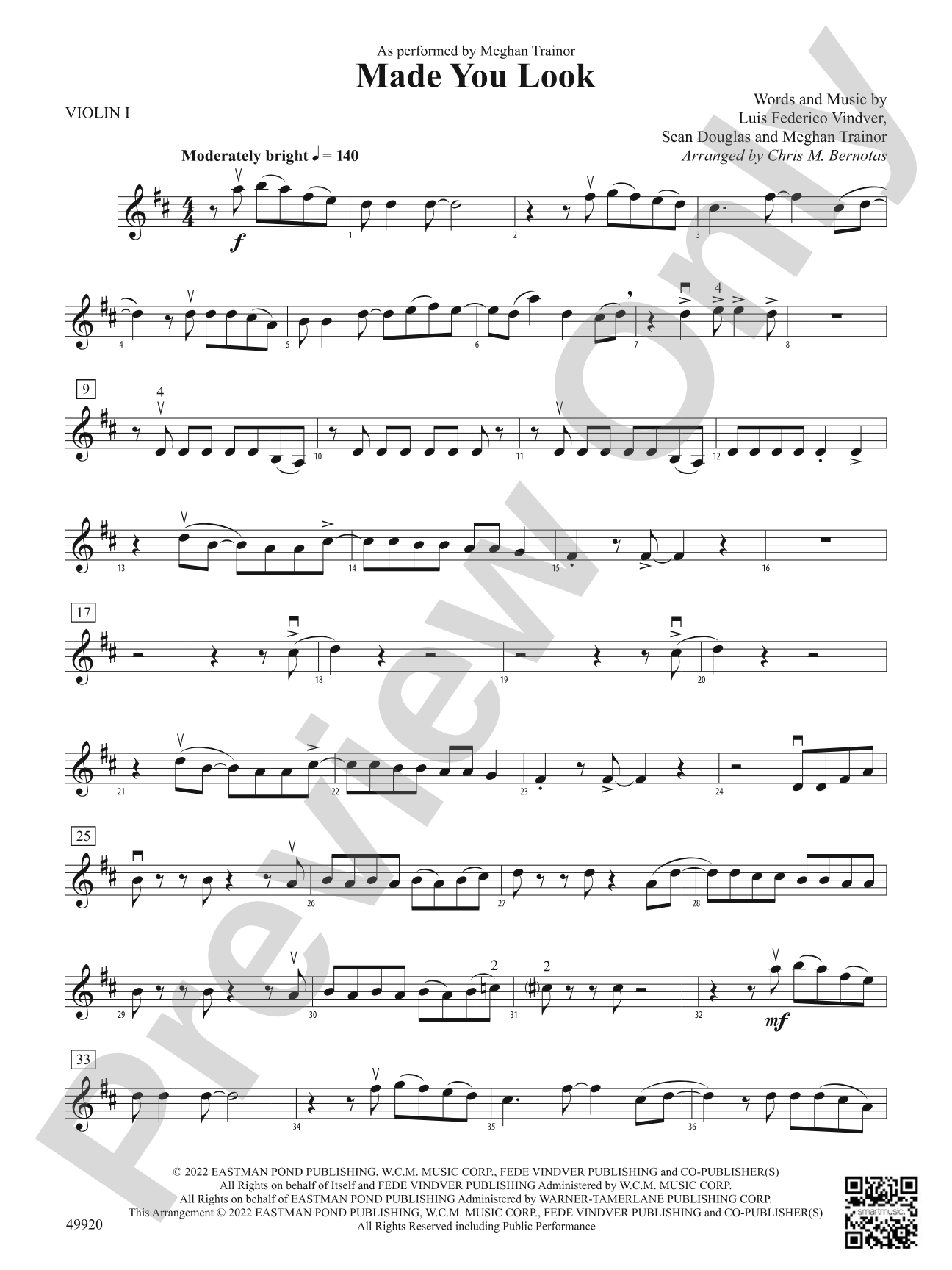 Made You Look: 1st Violin