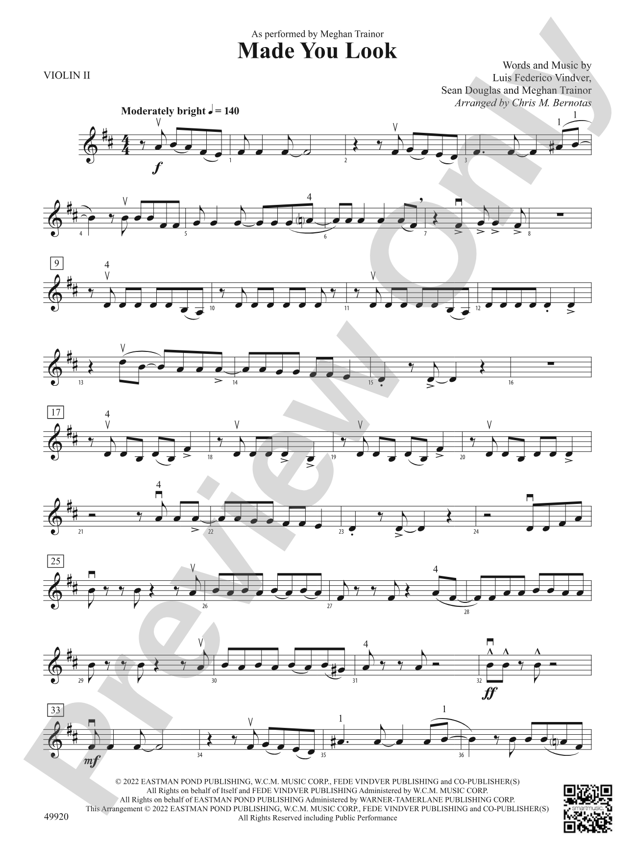 Made You Look: 2nd Violin