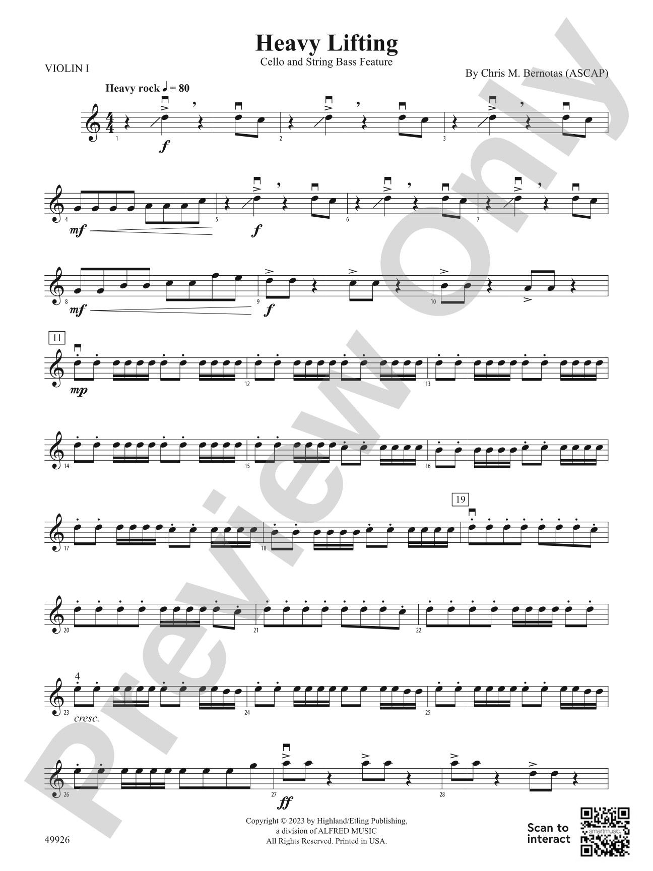 Heavy Lifting: 1st Violin