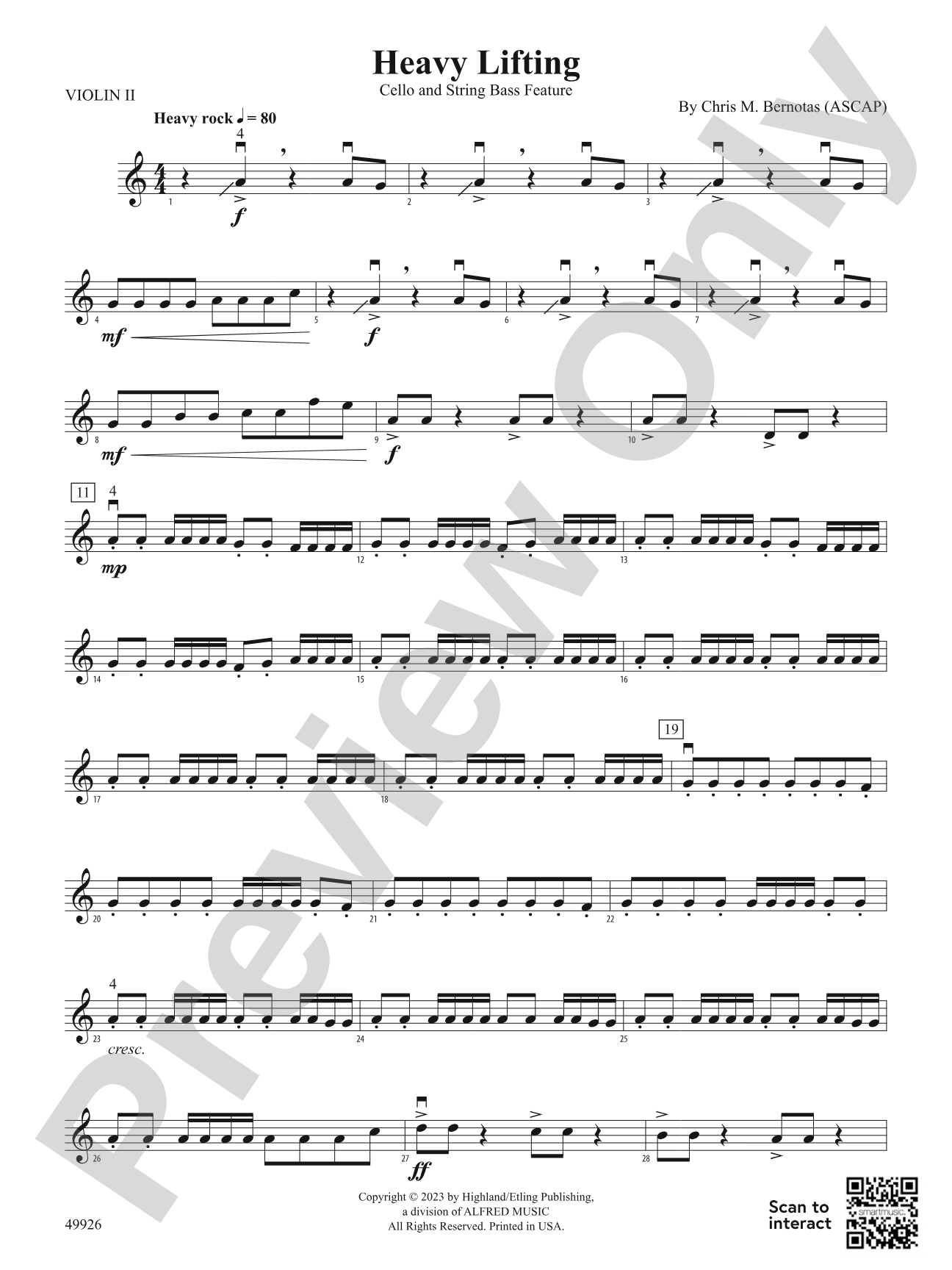 Heavy Lifting: 2nd Violin
