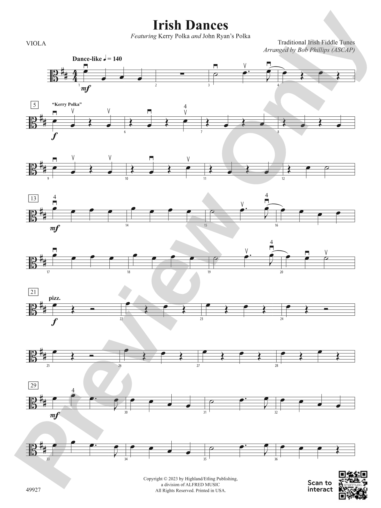 Irish Dances: Viola