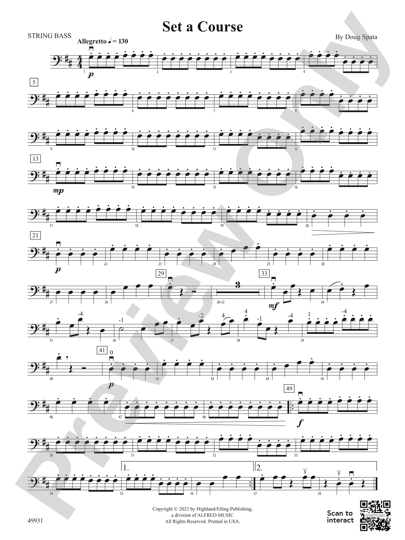 Set a Course: String Bass
