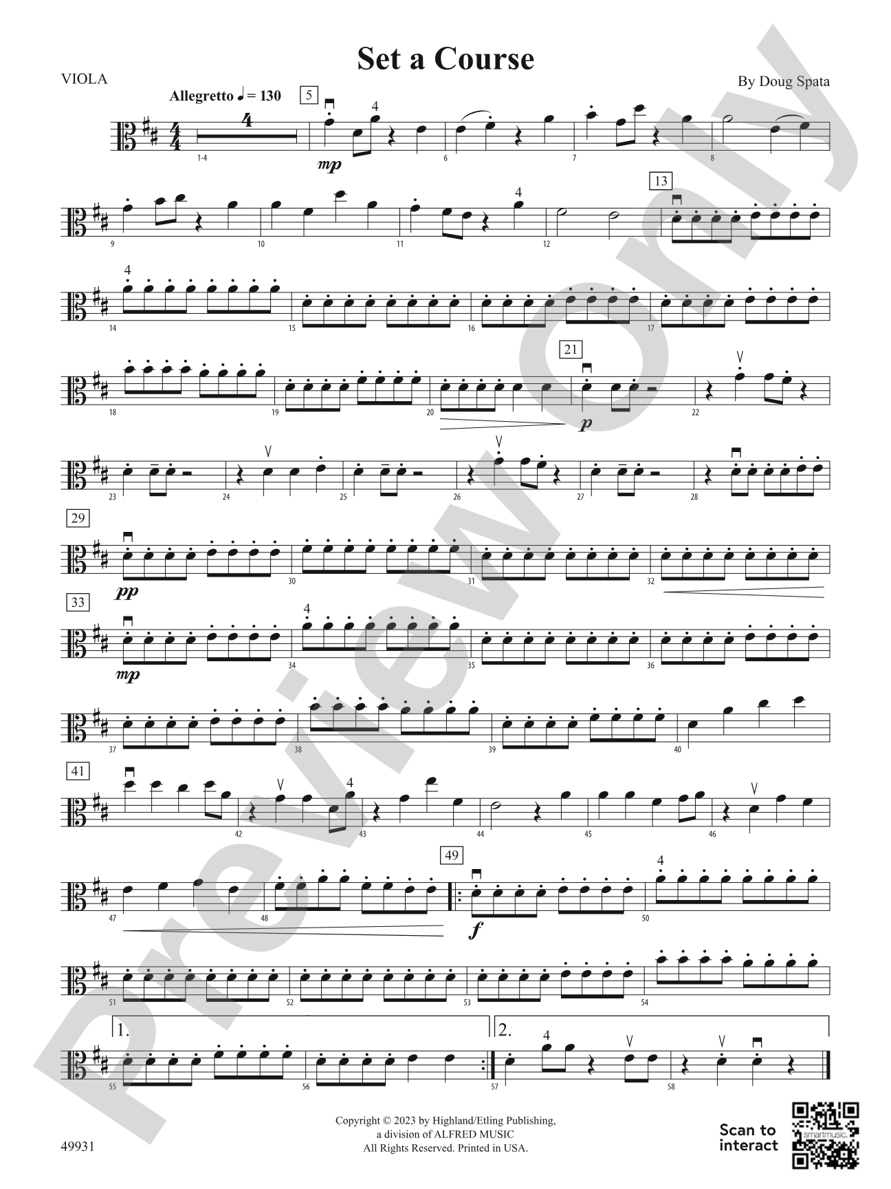 Set a Course: Viola