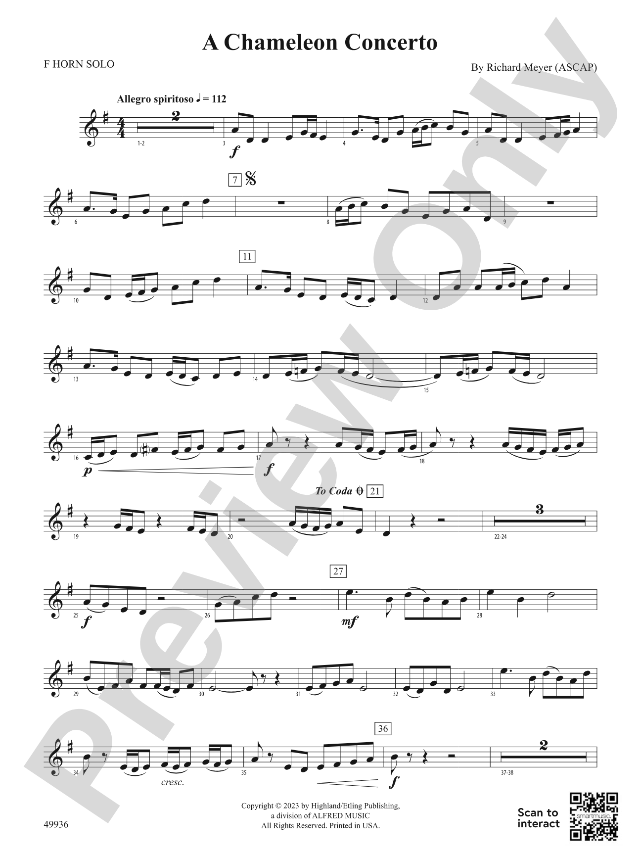 A Chameleon Concerto: Solo Horn