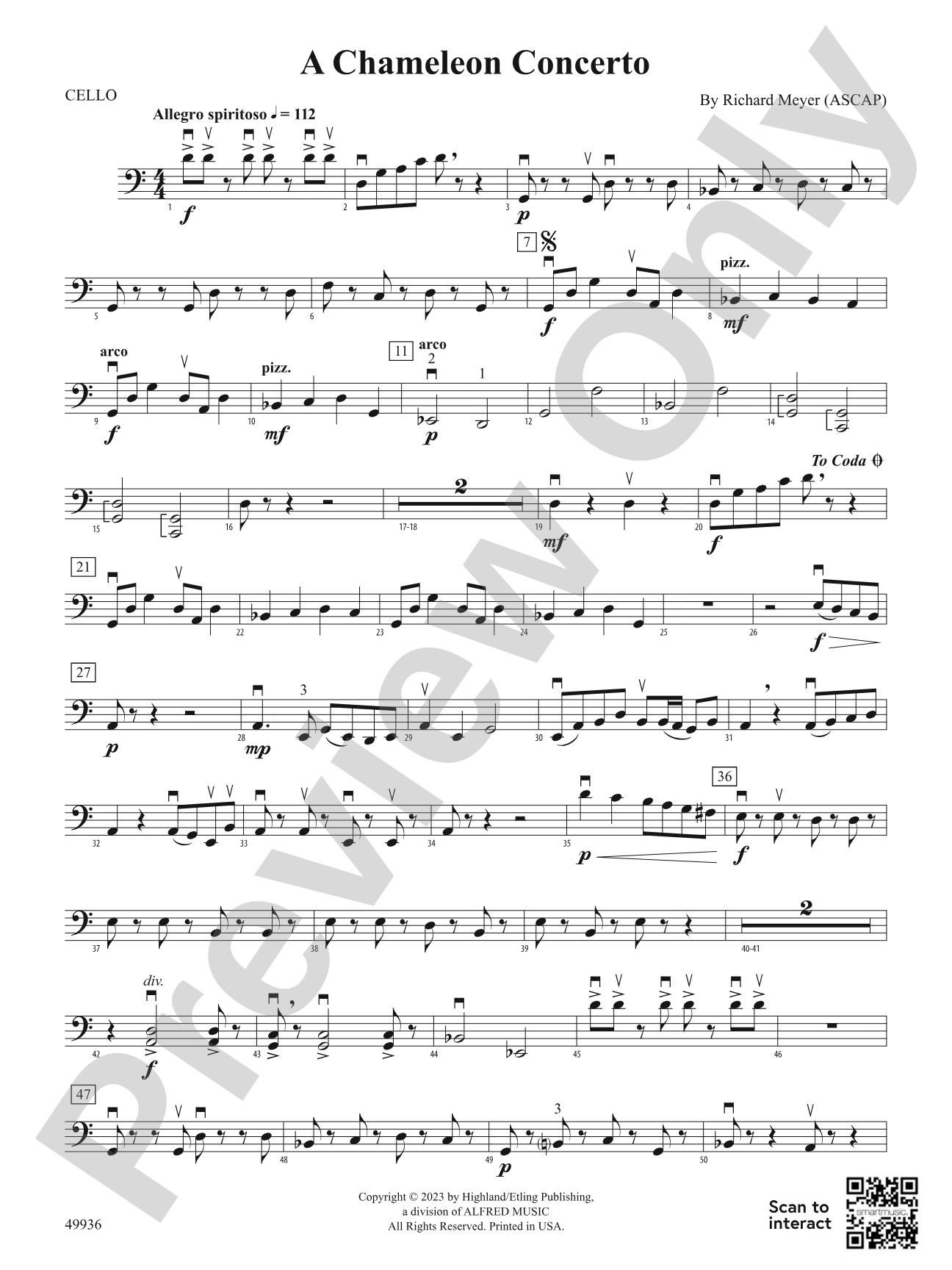 A Chameleon Concerto: Cello