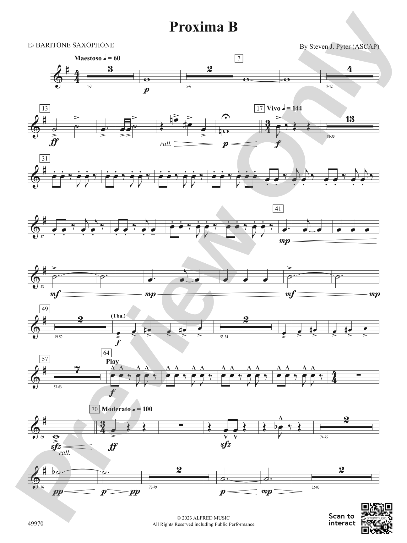 Proxima B: E-flat Baritone Saxophone