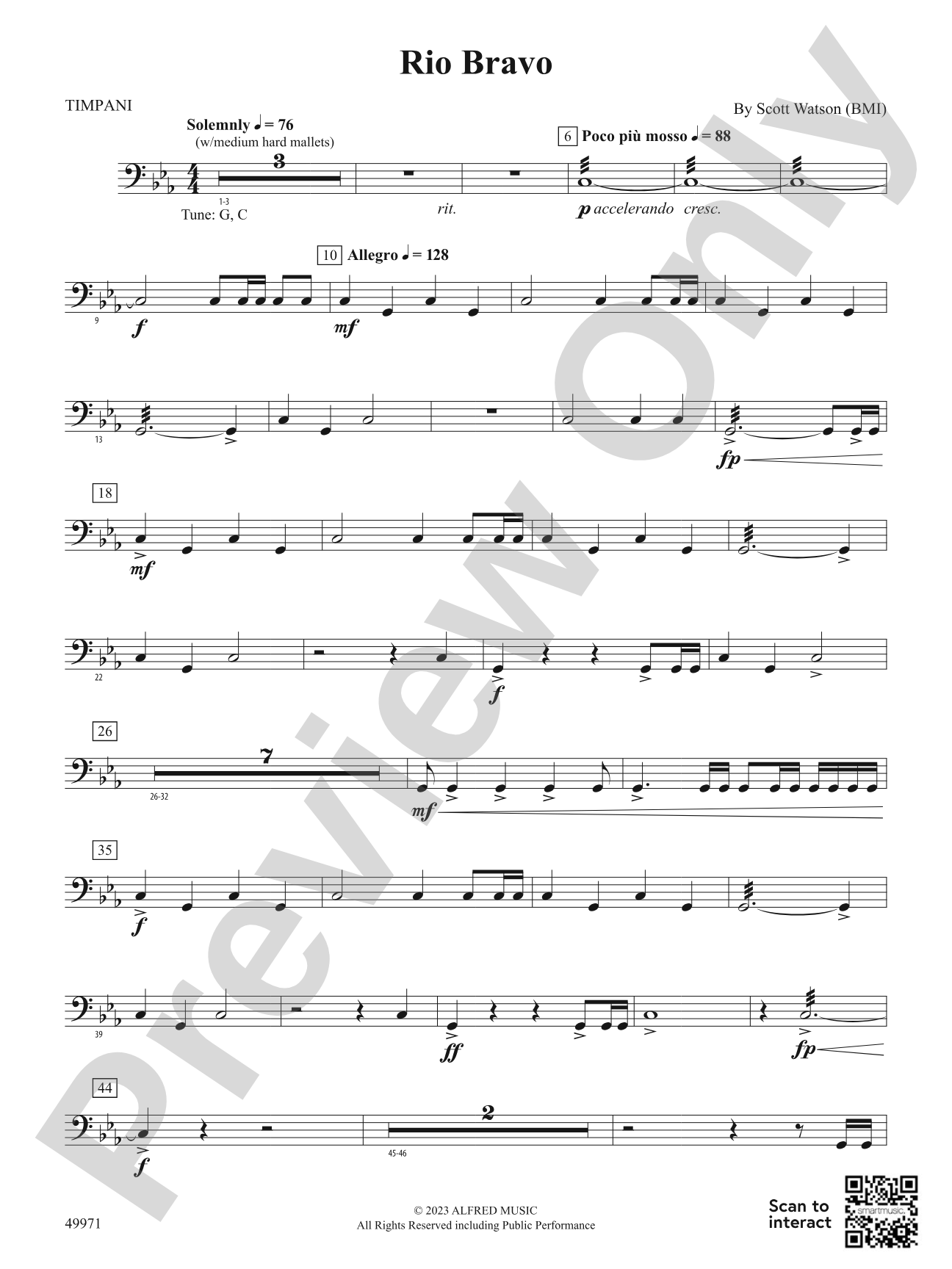 Rio Bravo: Timpani