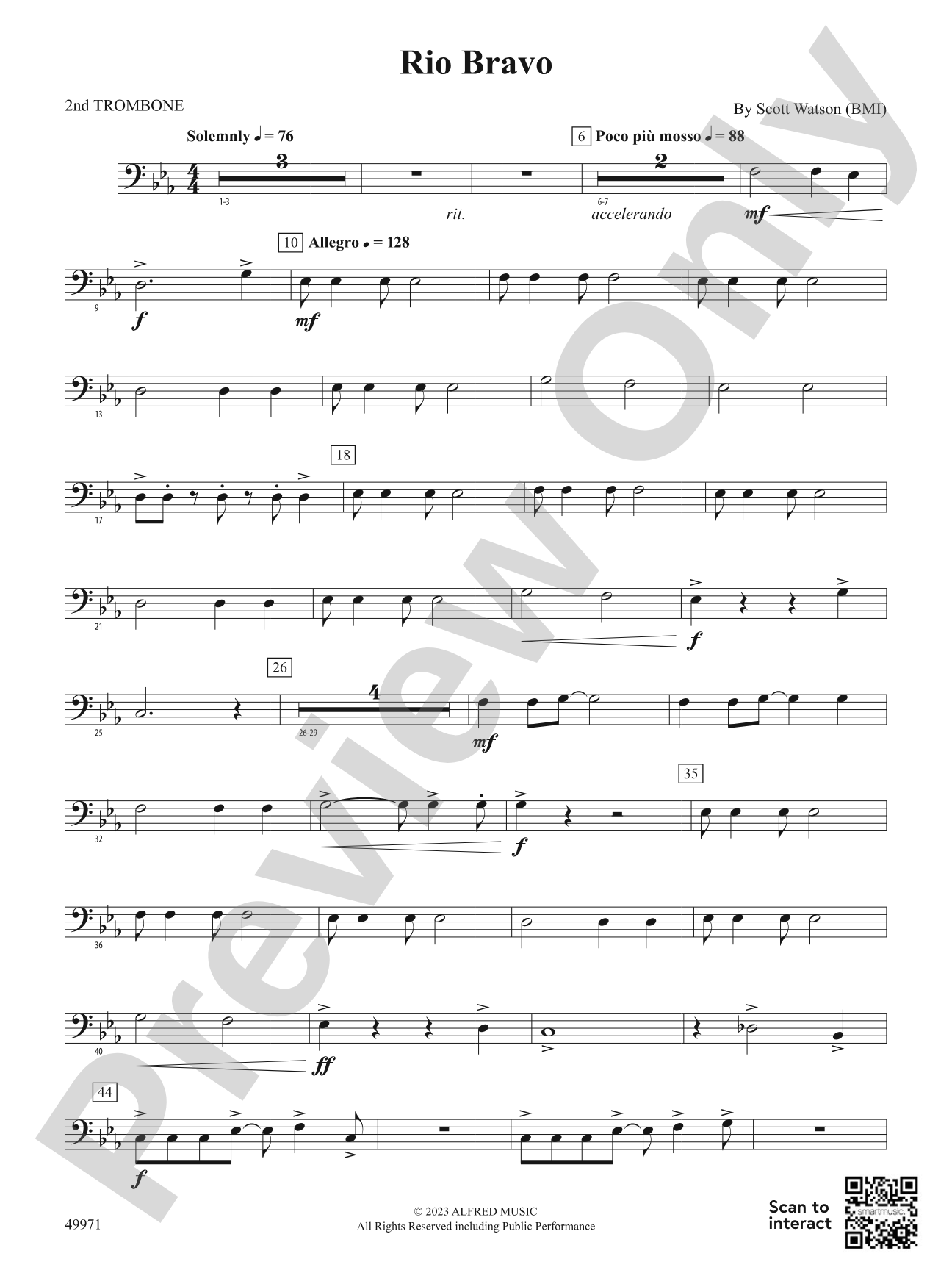Rio Bravo: 2nd Trombone