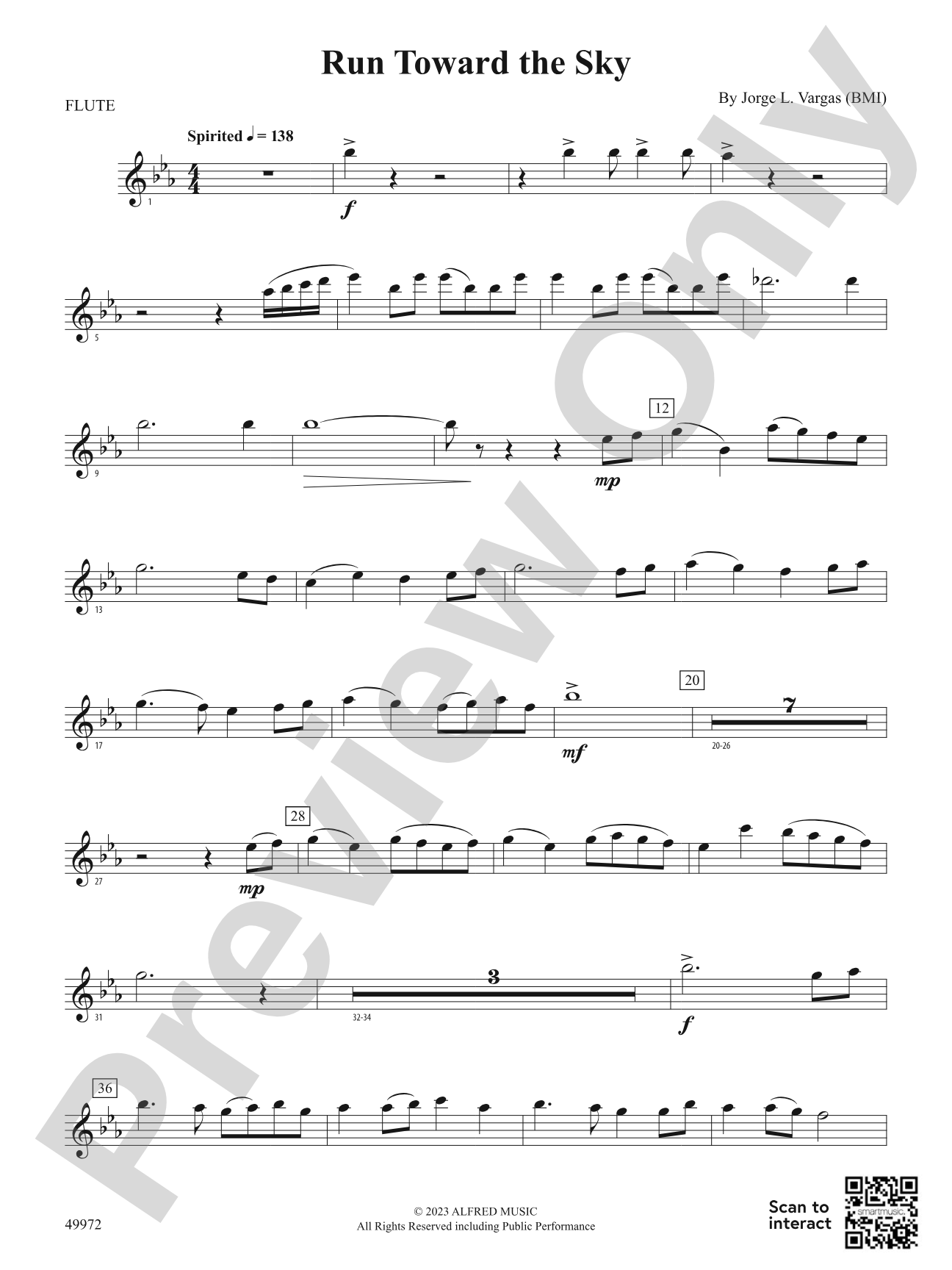 Run Toward the Sky: Flute