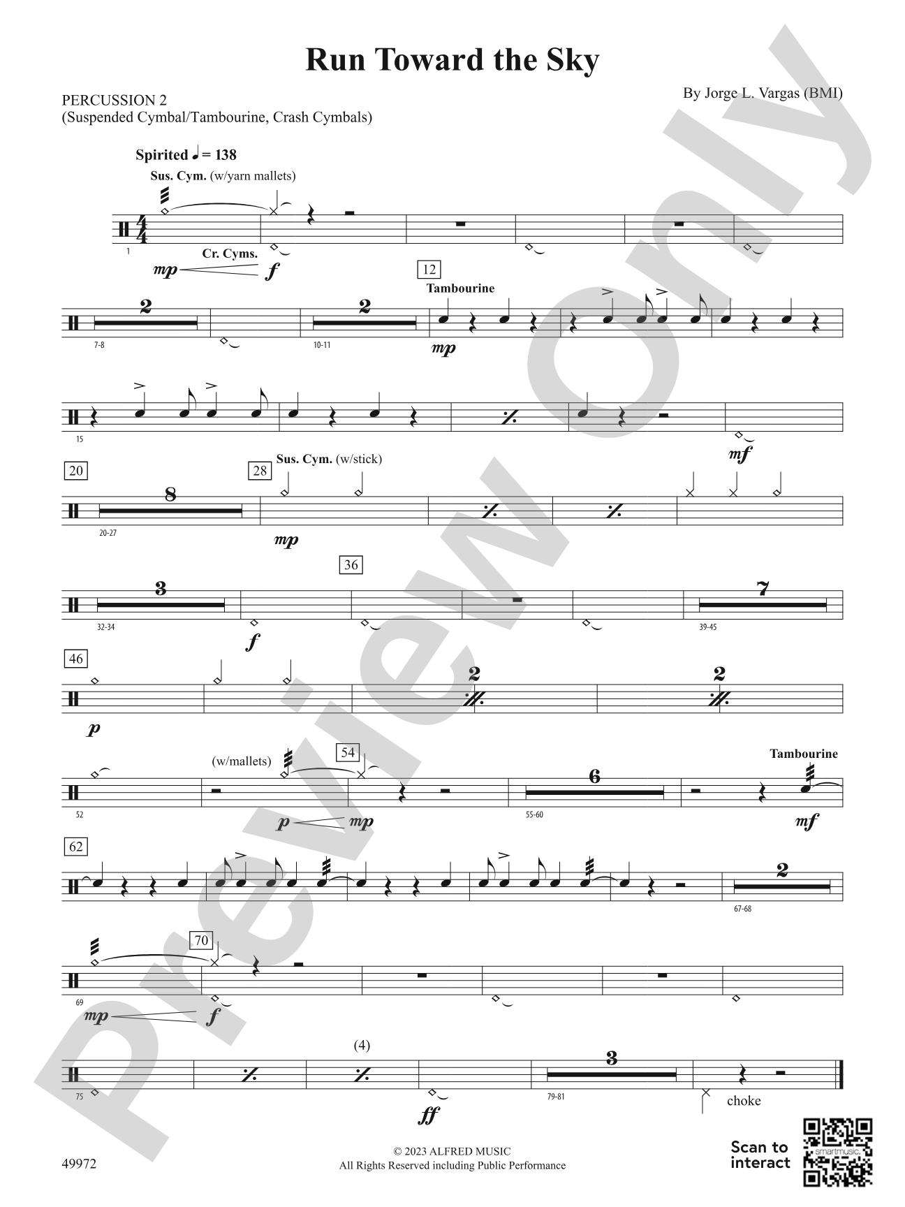 Run Toward the Sky: 2nd Percussion