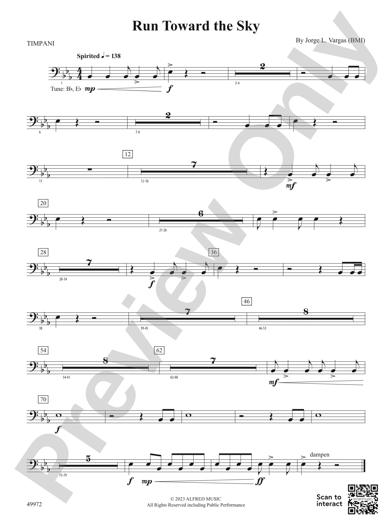 Run Toward the Sky: Timpani