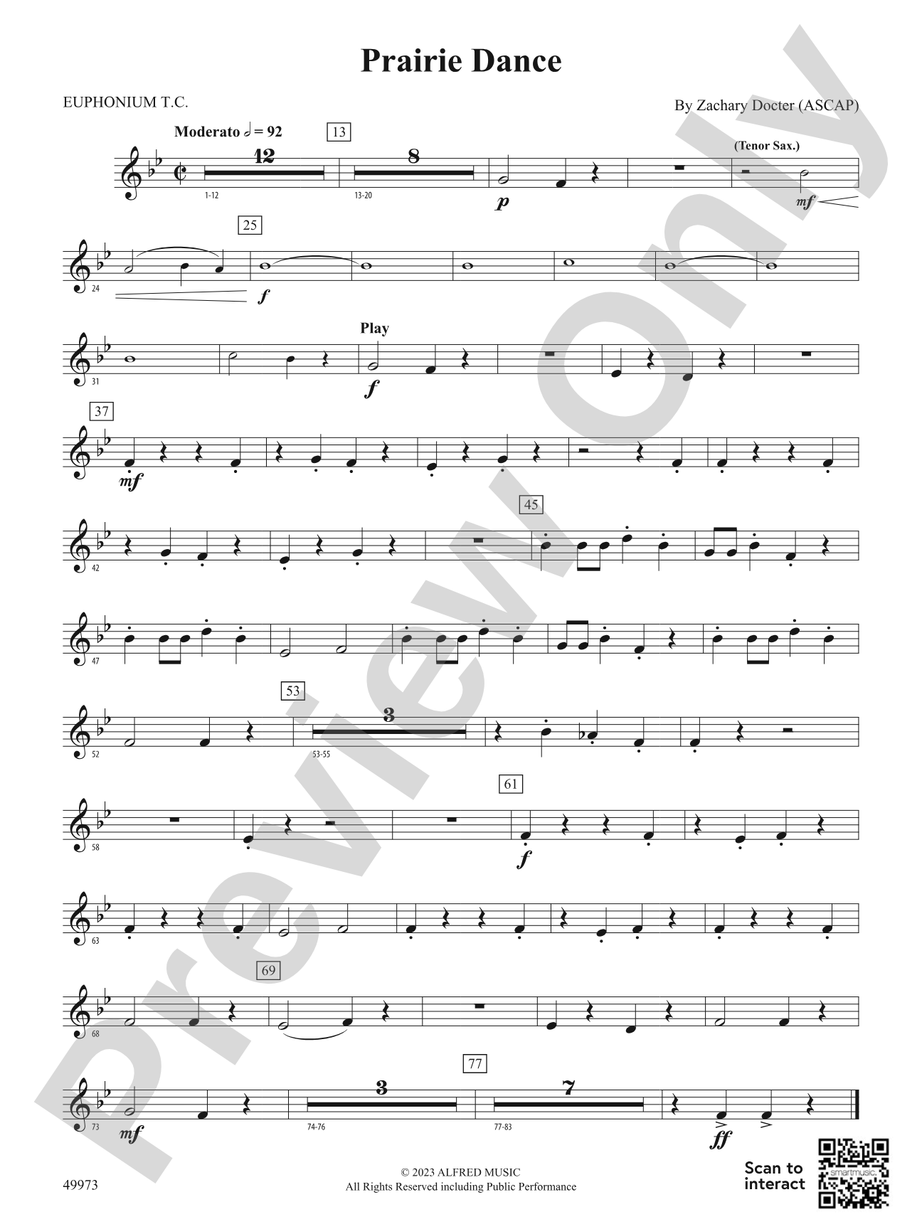 Prairie Dance: Baritone T.C.