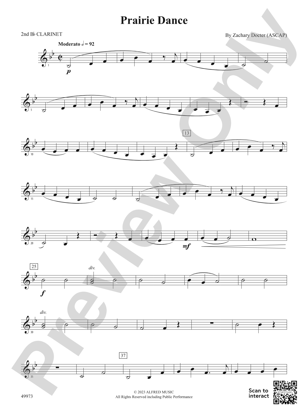 Prairie Dance: 2nd B-flat Clarinet