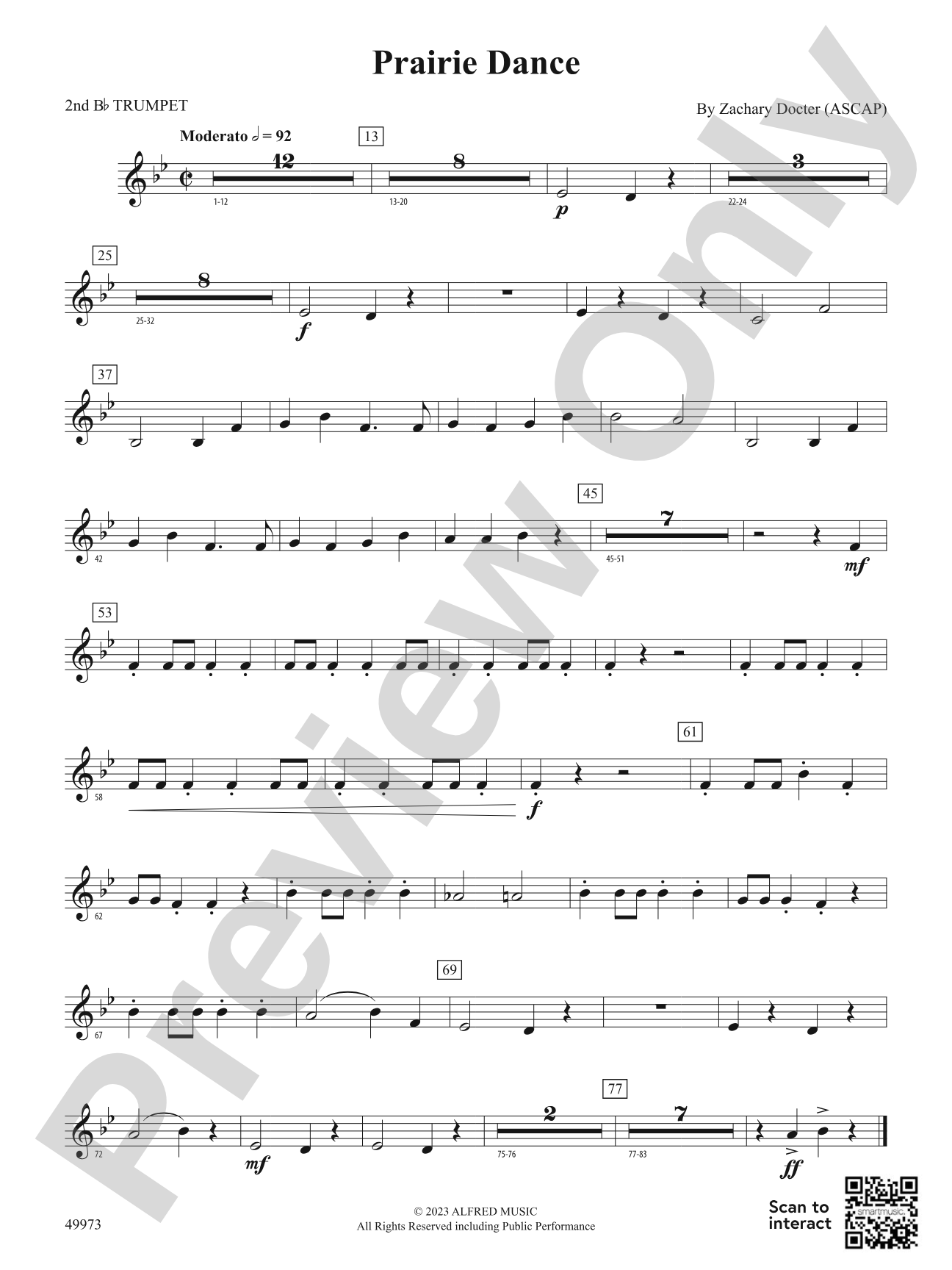 Prairie Dance: 2nd B-flat Trumpet