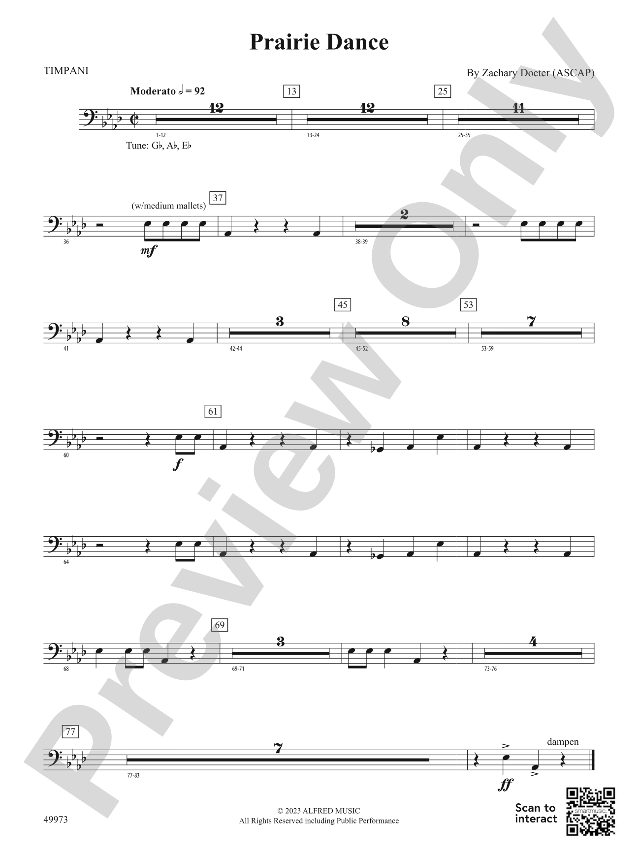 Prairie Dance: Timpani