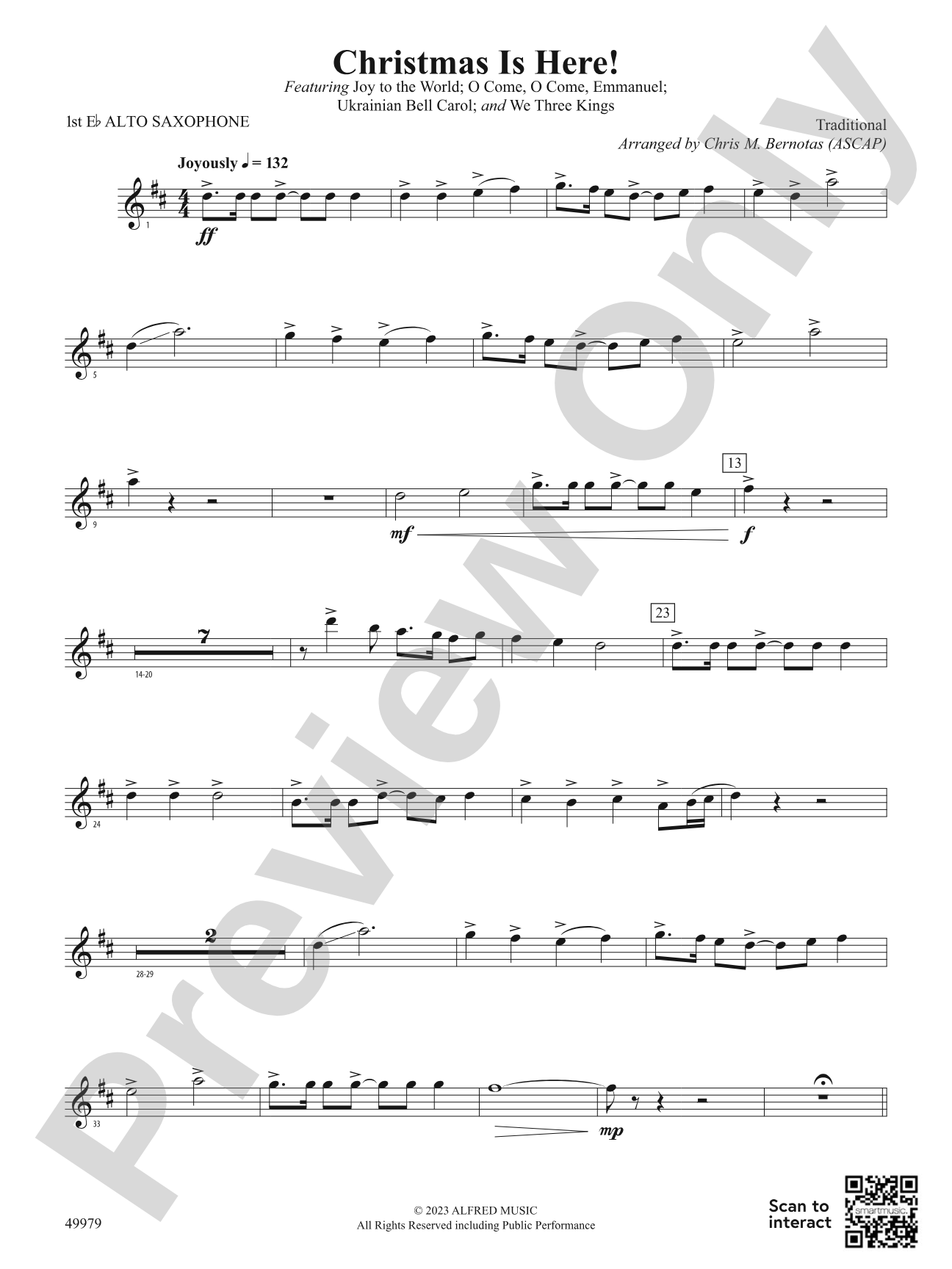 Christmas Is Here!: E-flat Alto Saxophone
