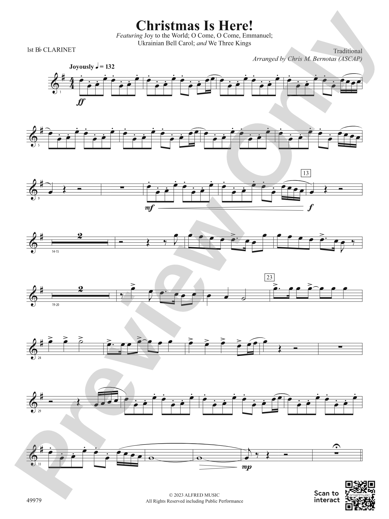 Christmas Is Here!: 1st B-flat Clarinet