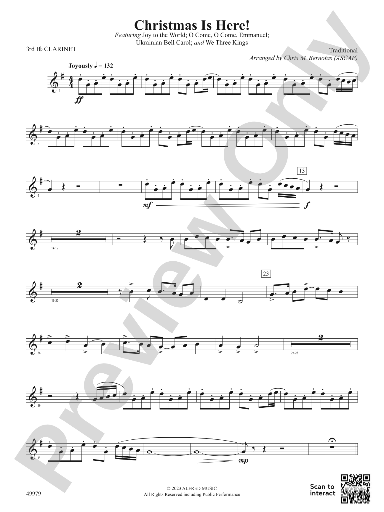 Christmas Is Here!: 3rd B-flat Clarinet