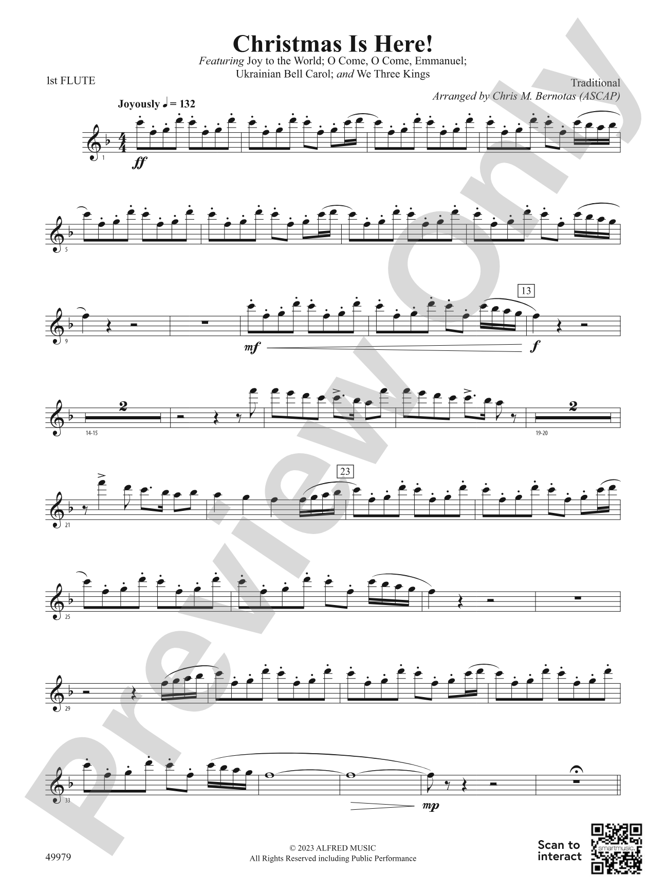 Christmas Is Here!: Flute