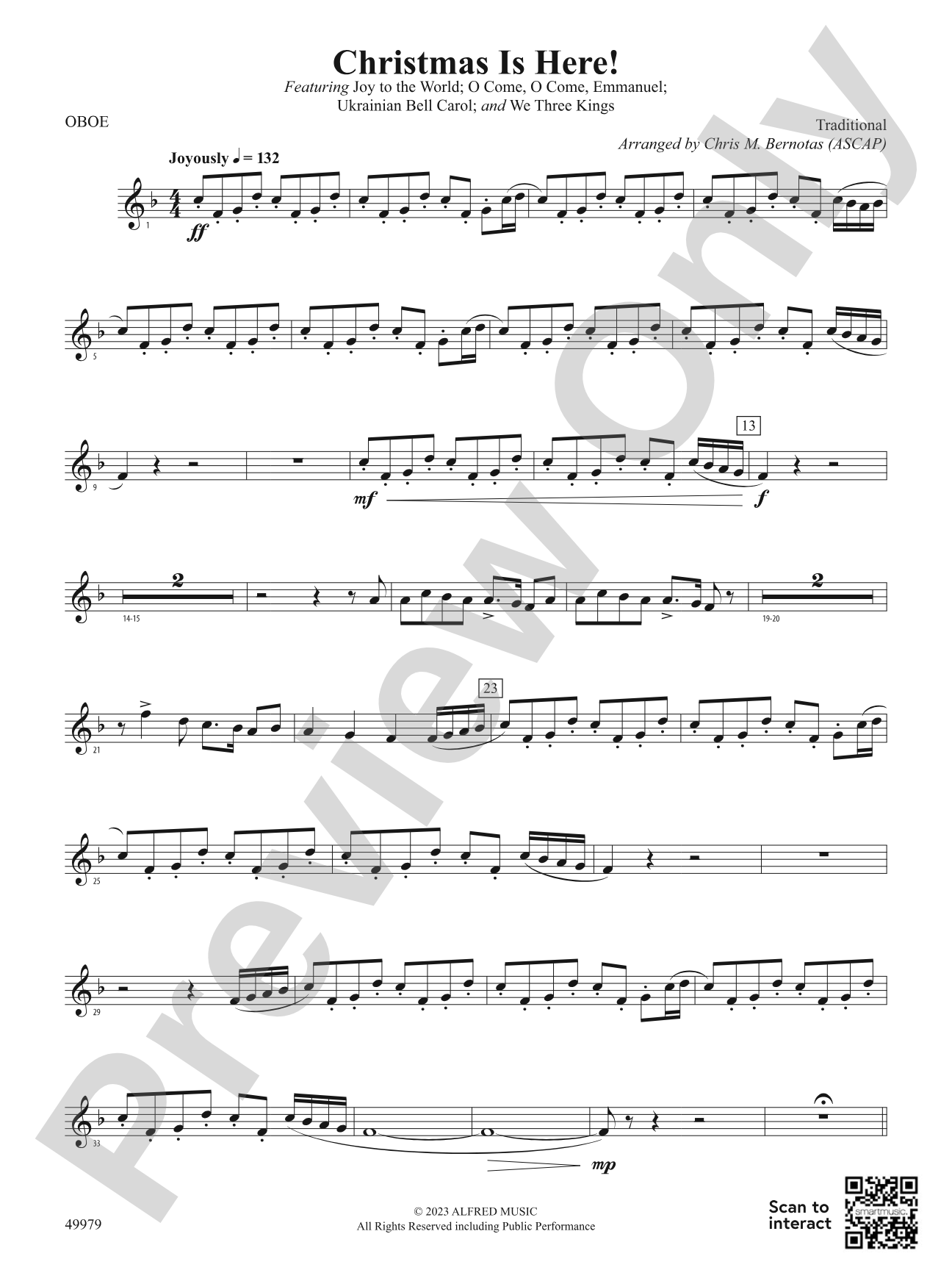 Christmas Is Here!: Oboe