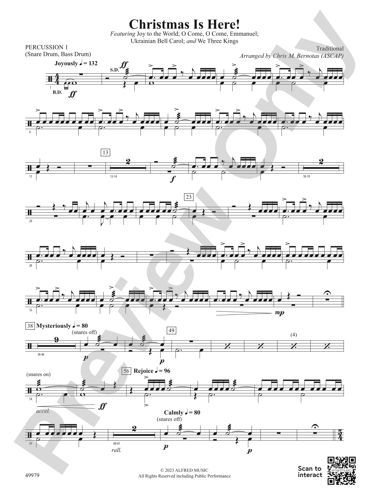 Christmas Is Here!: 1st Percussion