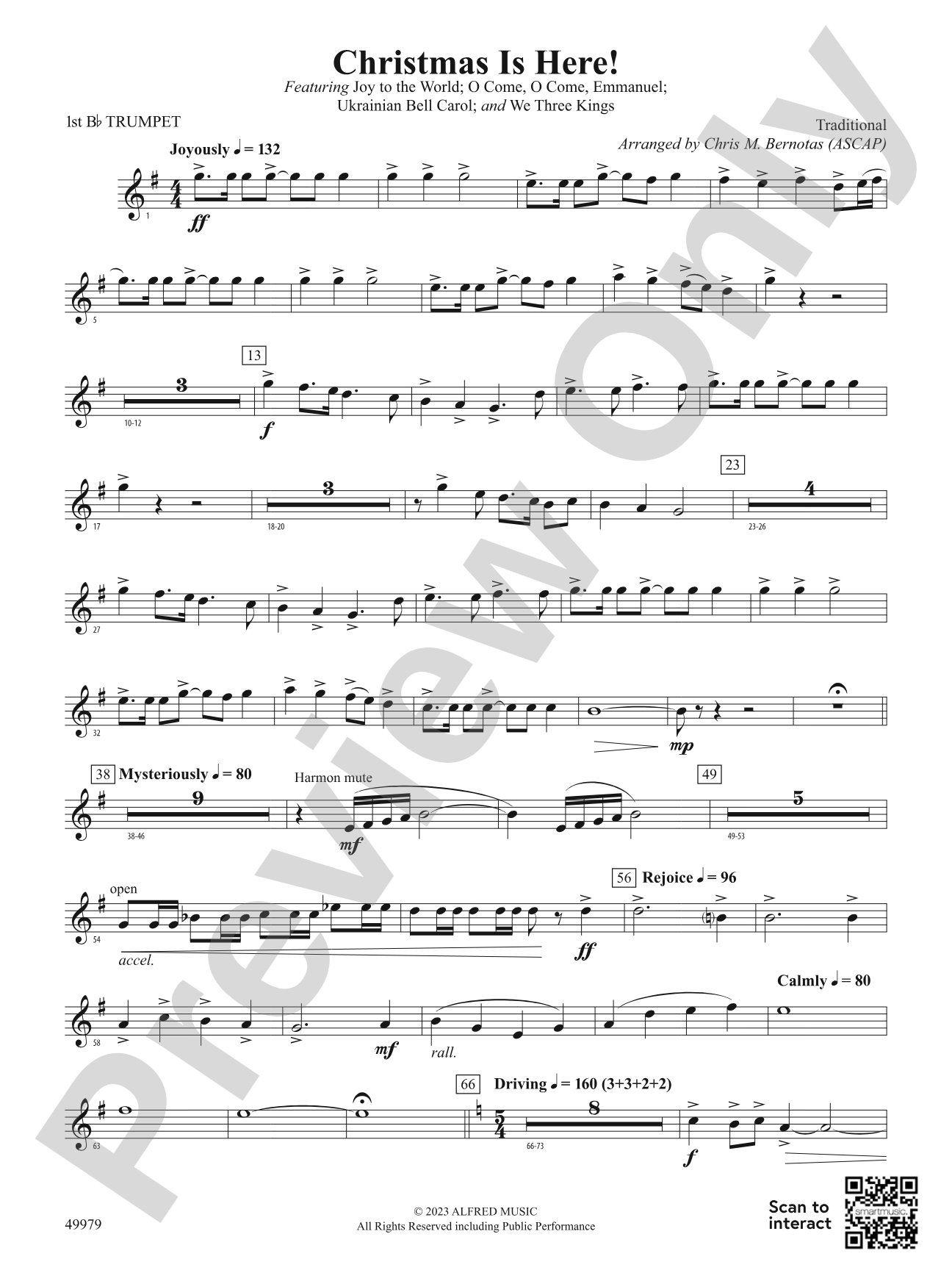 Christmas Is Here!: 1st B-flat Trumpet