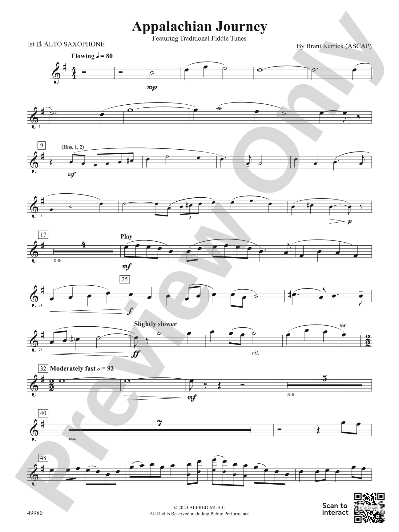 Appalachian Journey: E-flat Alto Saxophone